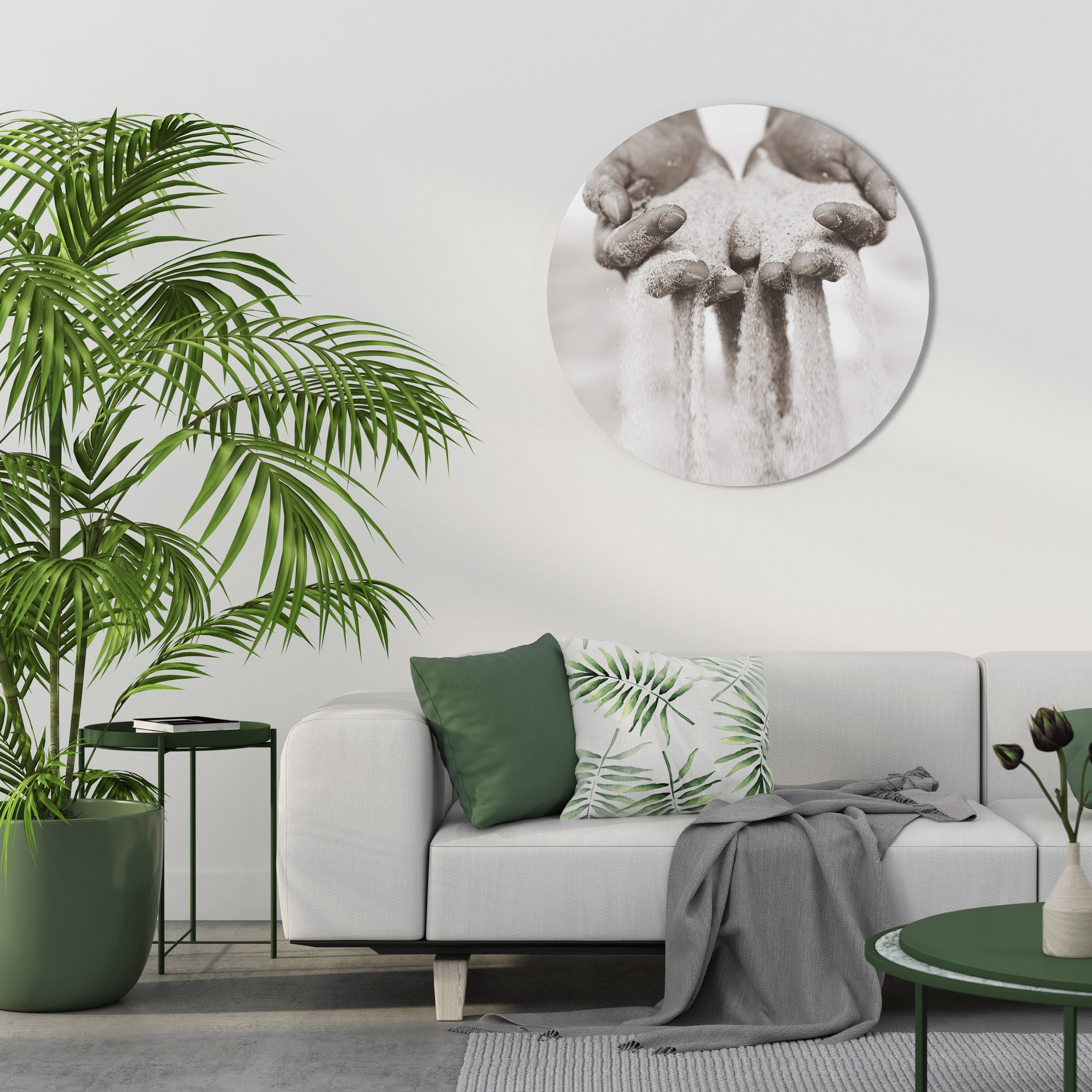 HANDS OF FATE Runde Wanddekoration Ø 69 cm