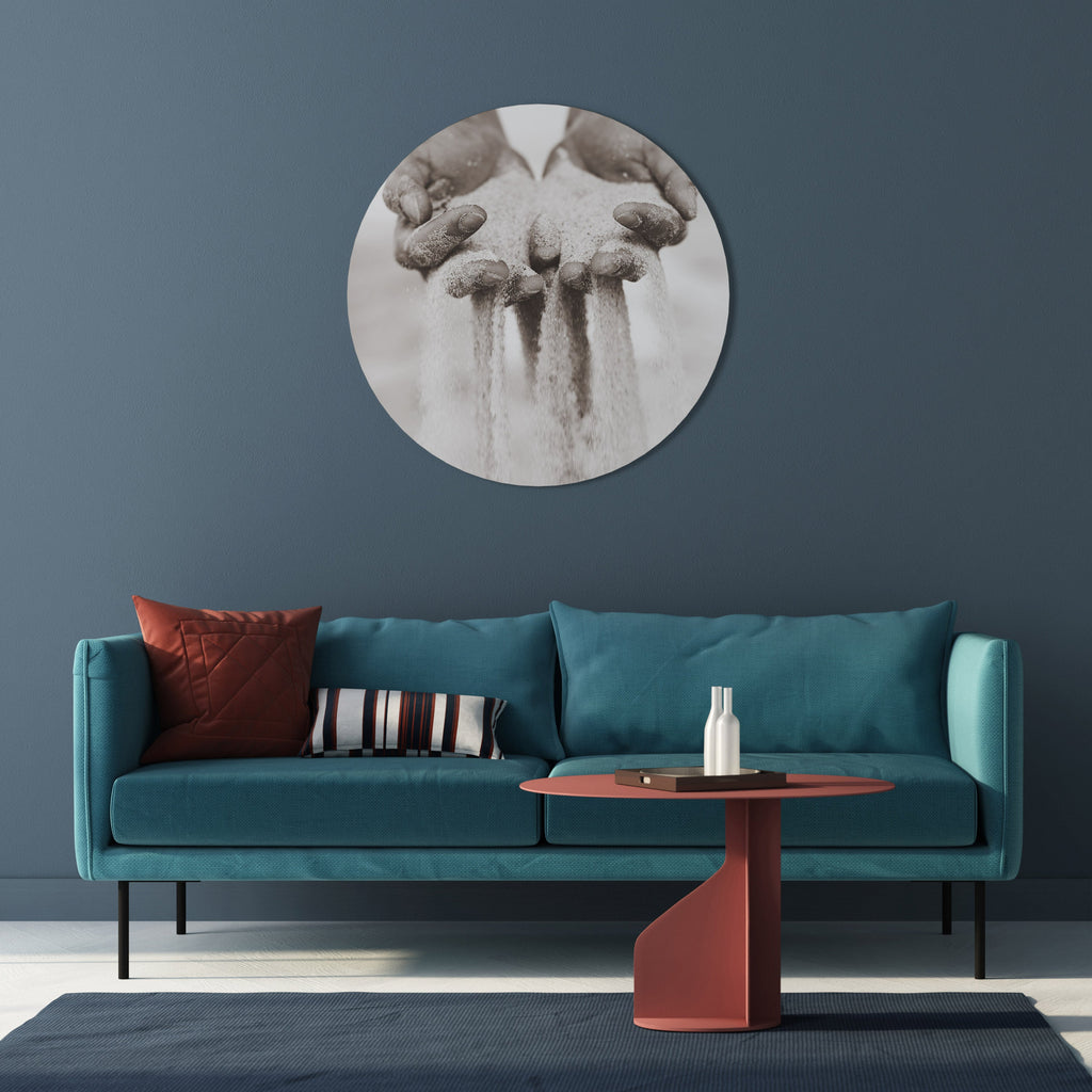 HANDS OF FATE Round Wall Art