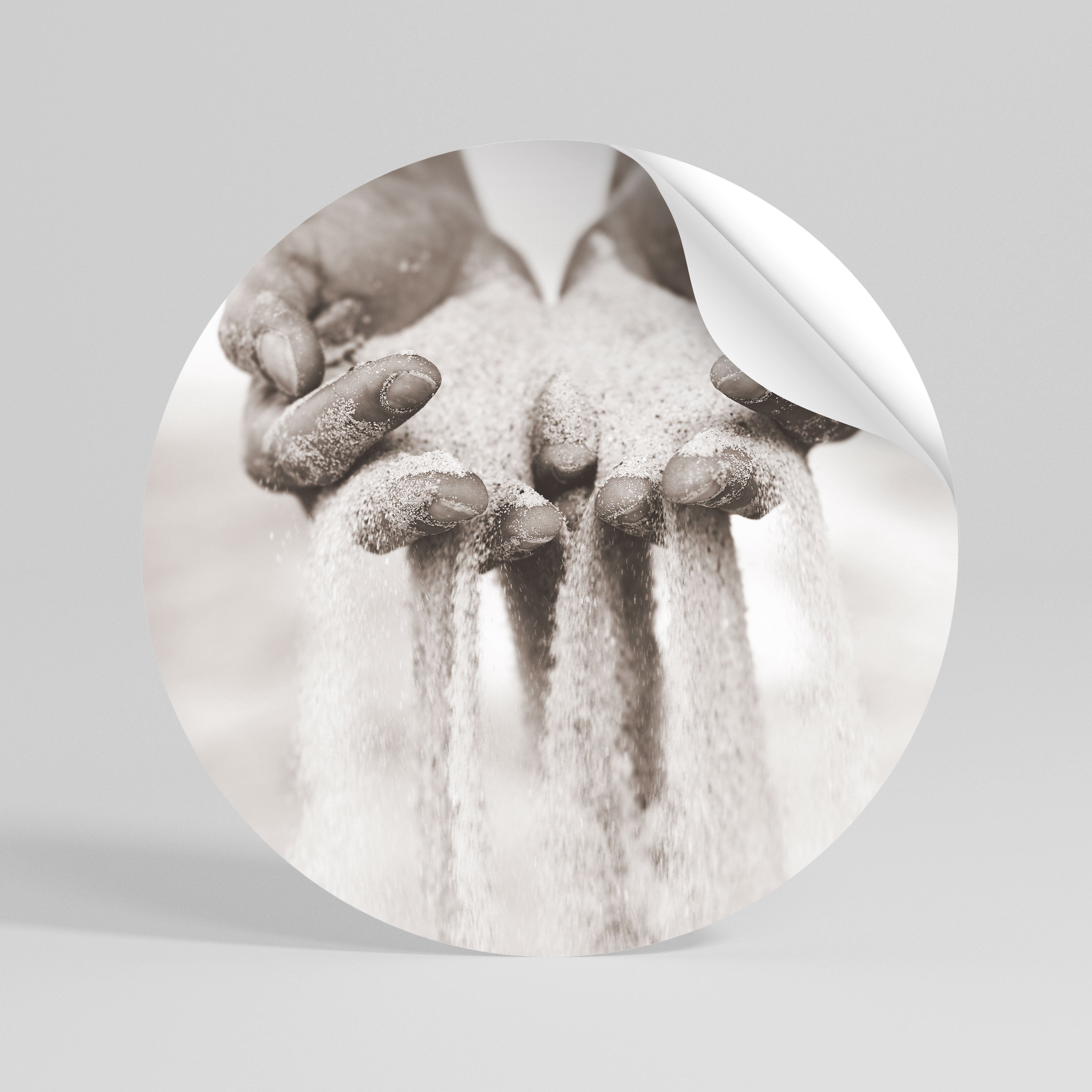 HANDS OF FATE Runder Wandsticker zum Abziehen und Aufkleben