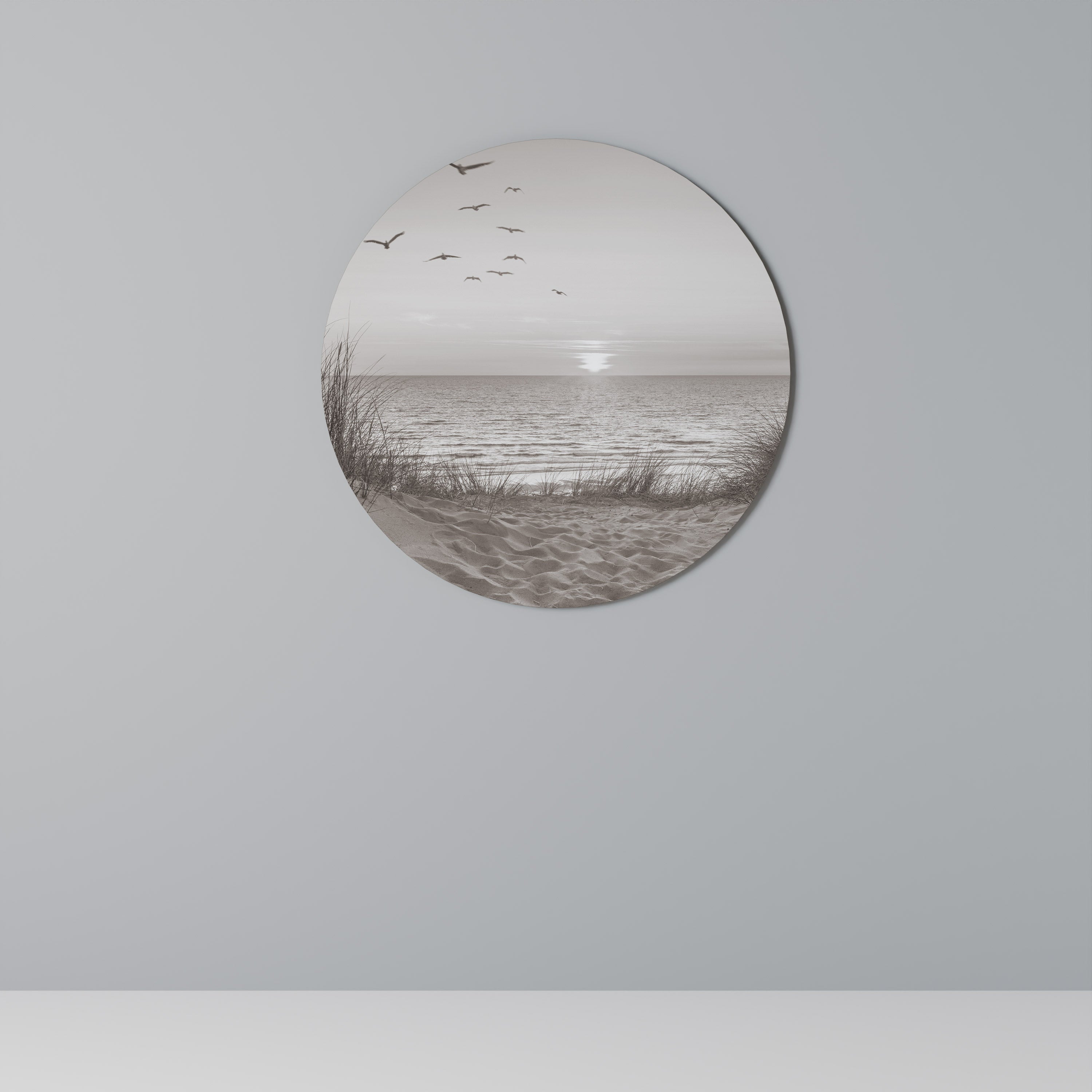 TIMELESS SEASCAPE Runde Wanddekoration Ø 69 cm