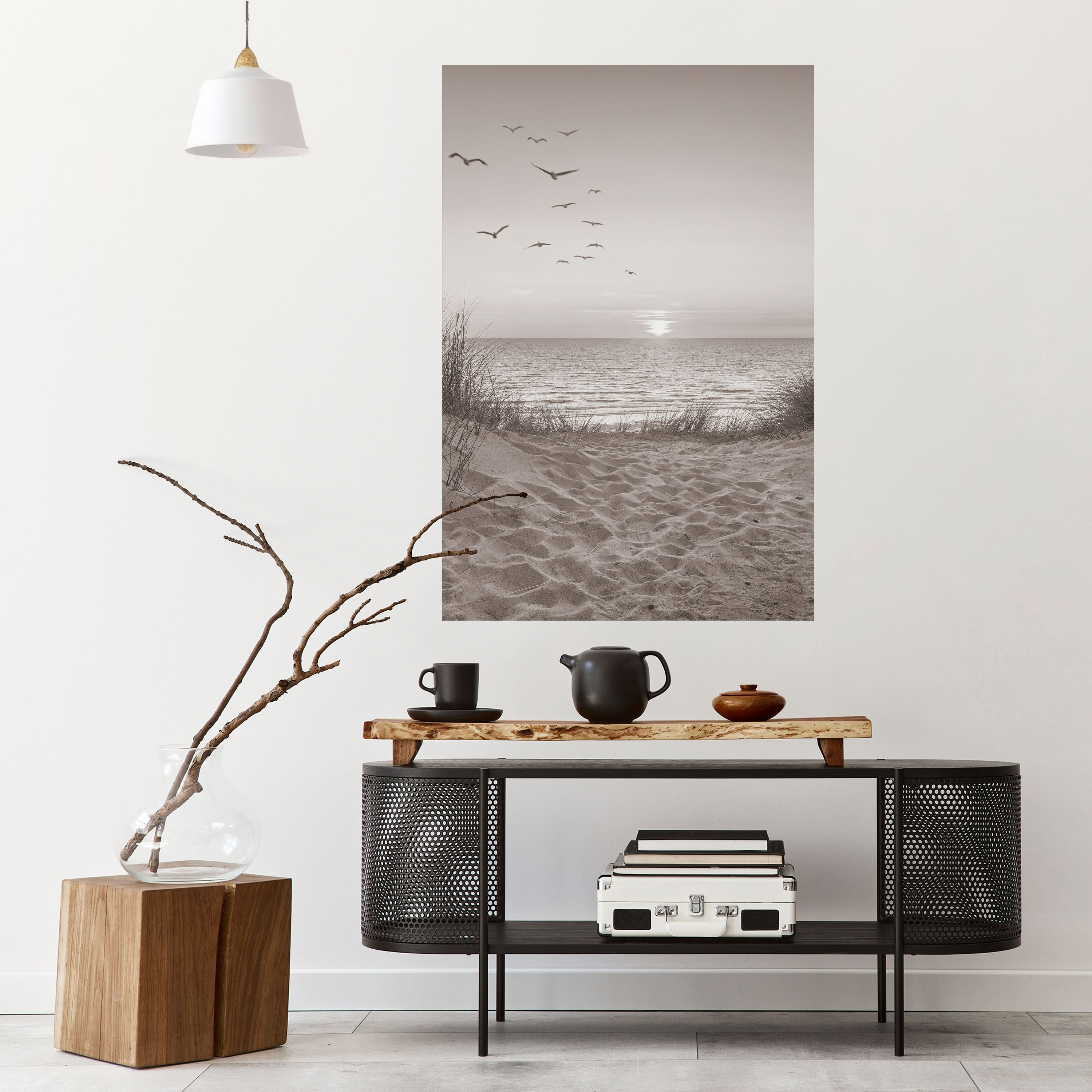ZEITLOSES MEERESLANDSCHAFT Vertikales Poster zum Abziehen und Aufkleben