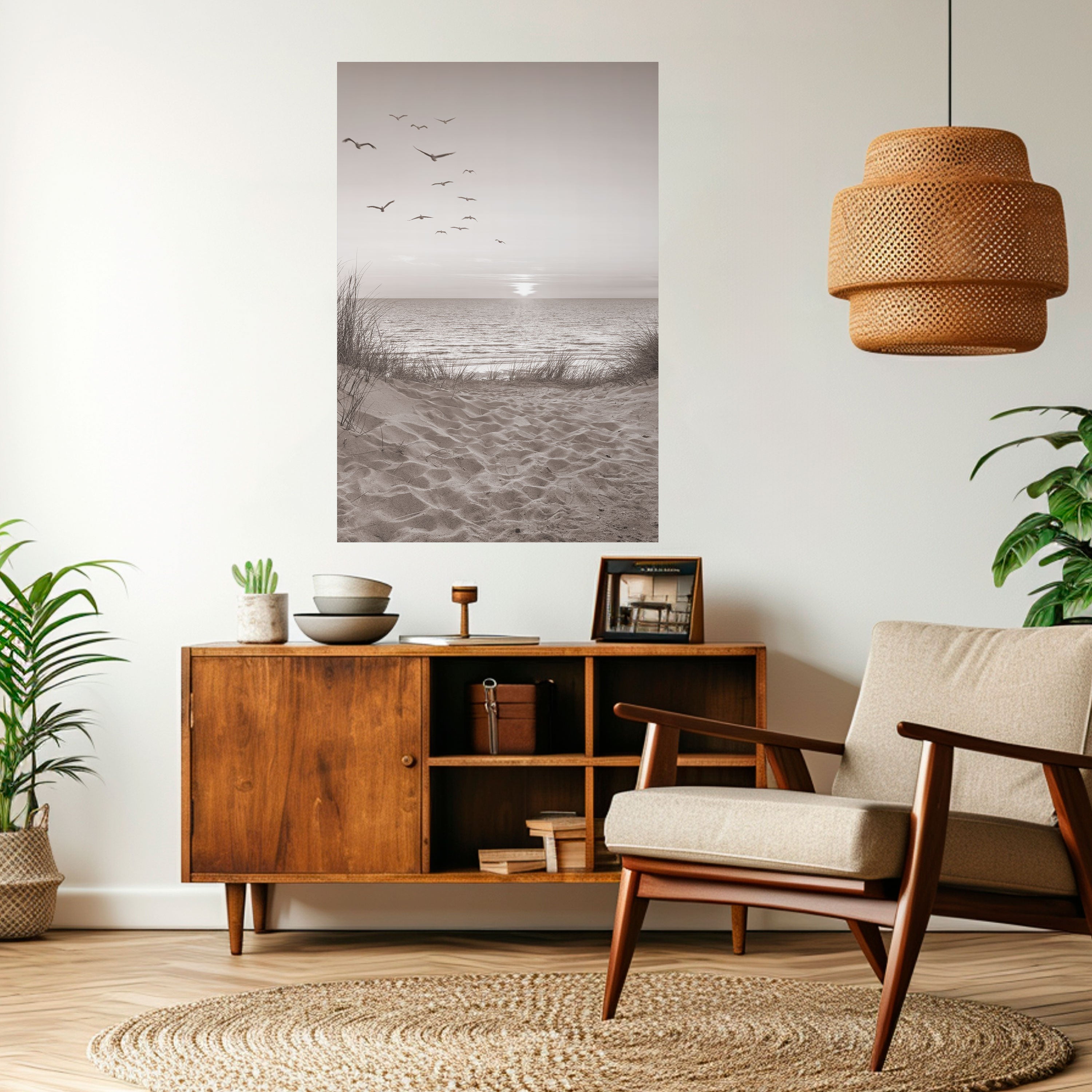 ZEITLOSES MEERESLANDSCHAFT Vertikales Poster zum Abziehen und Aufkleben