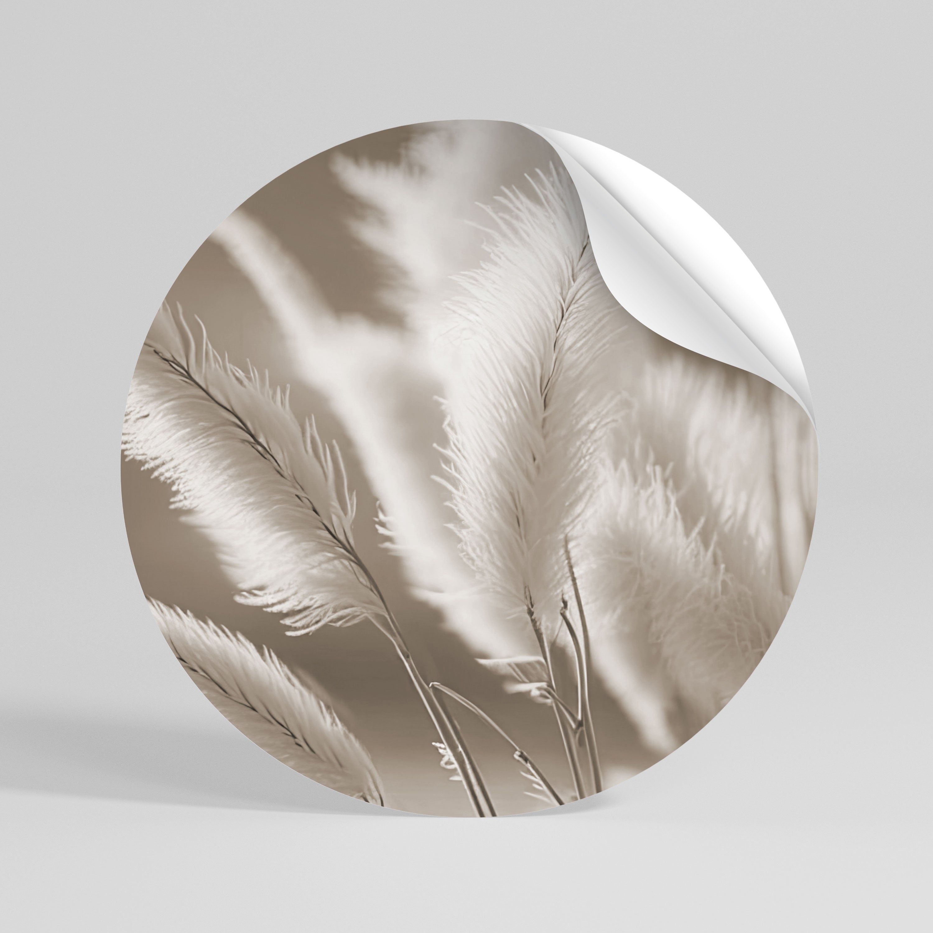 GENTLE WIND'S EMBRACE Runder Wandsticker zum Abziehen und Aufkleben