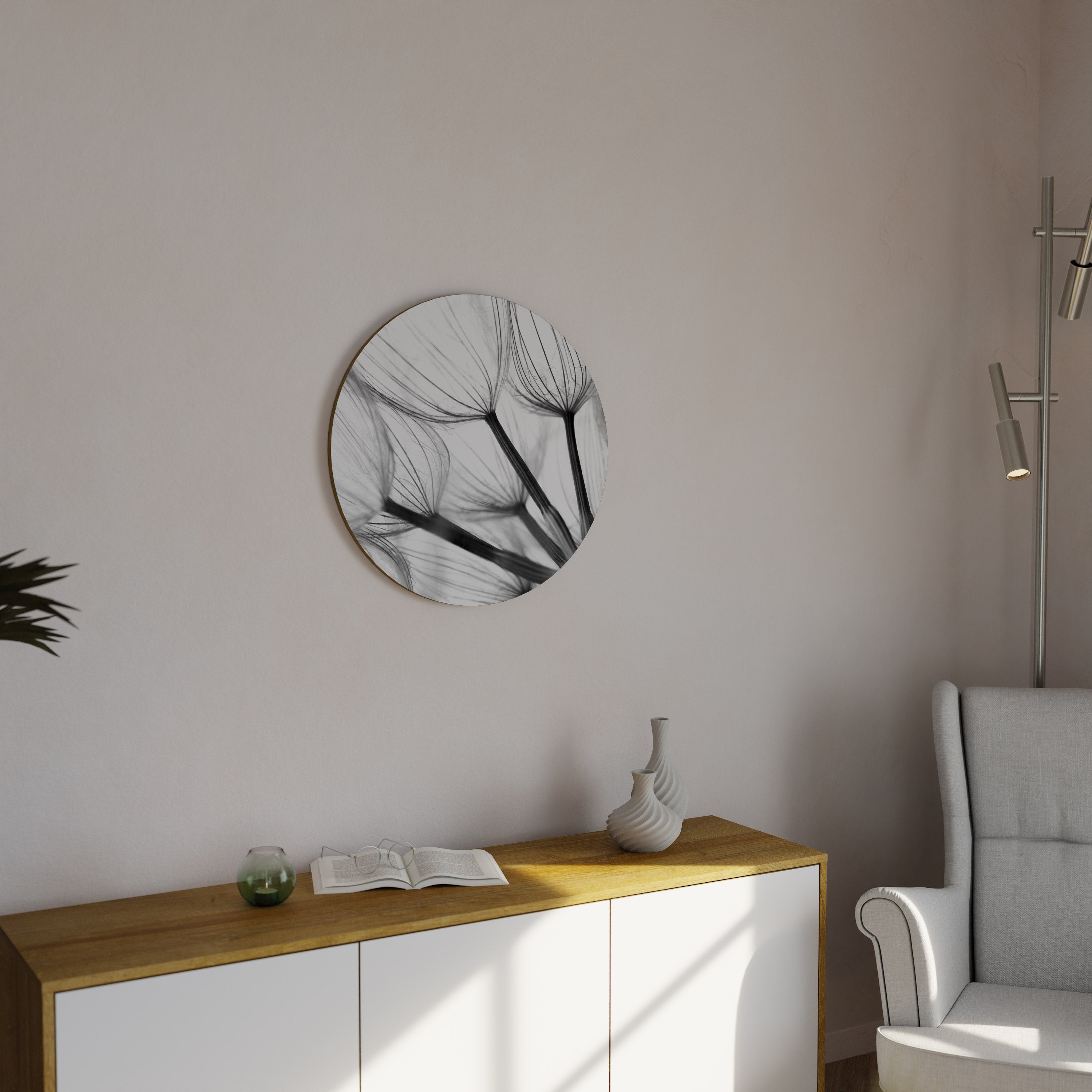 SILKEN FLIGHT Runde Wanddekoration Ø 69 cm