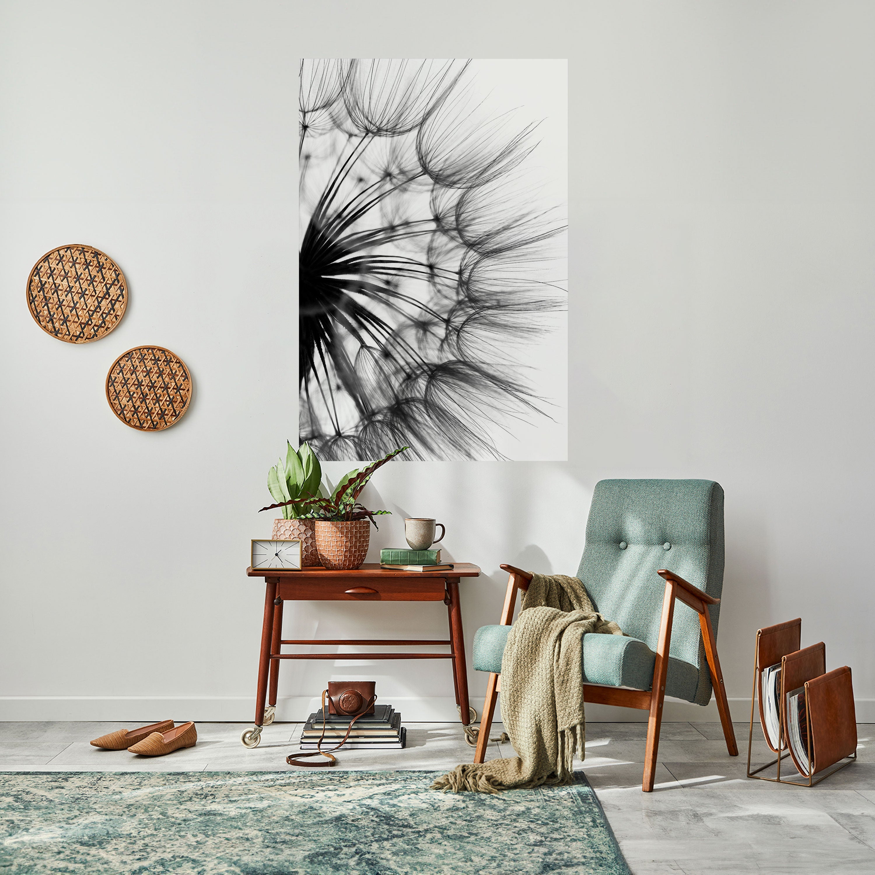 WHISPERING WILDFLOWER Vertikales Poster zum Abziehen und Aufkleben
