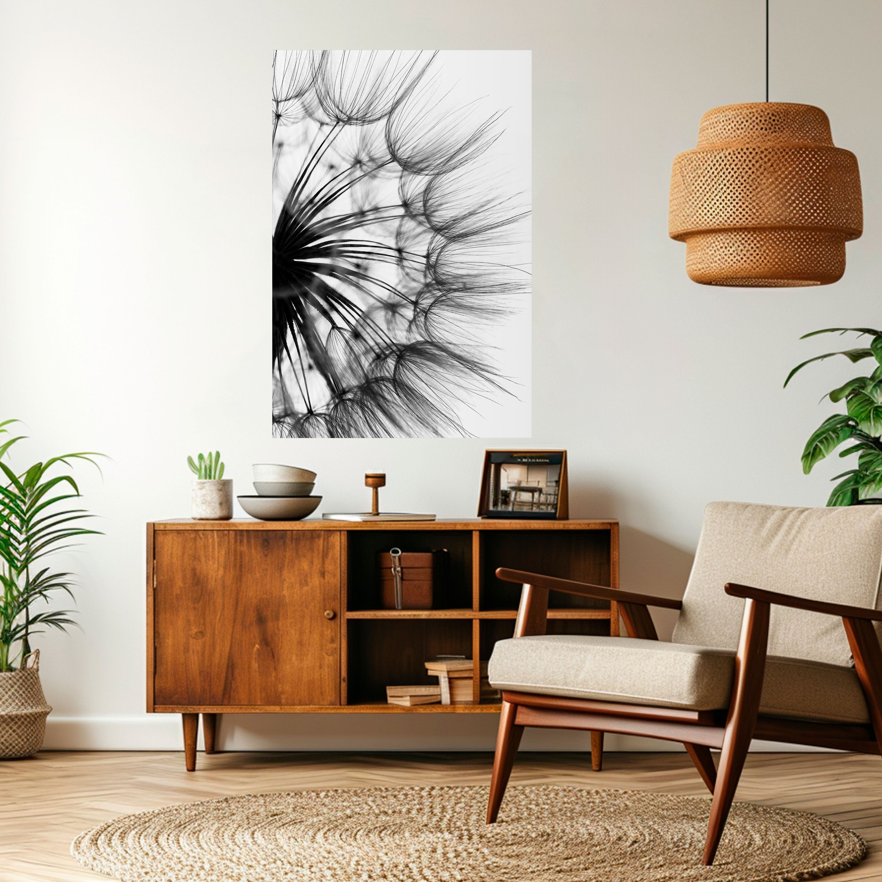 WHISPERING WILDFLOWER Vertikales Poster zum Abziehen und Aufkleben