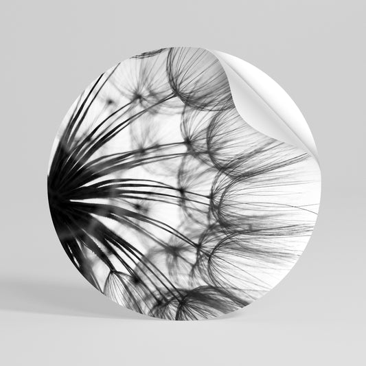 WHISPERING WILDFLOWER Peel and Stick Round Sticker