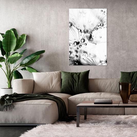 ELEGANT DROPLETS Vertical Canvas Print