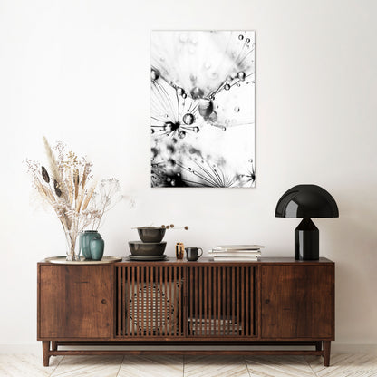 ELEGANT DROPLETS Vertical Canvas Print