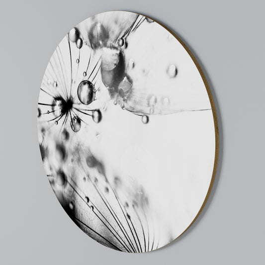 ELEGANT DROPLETS Rundes Wandbild