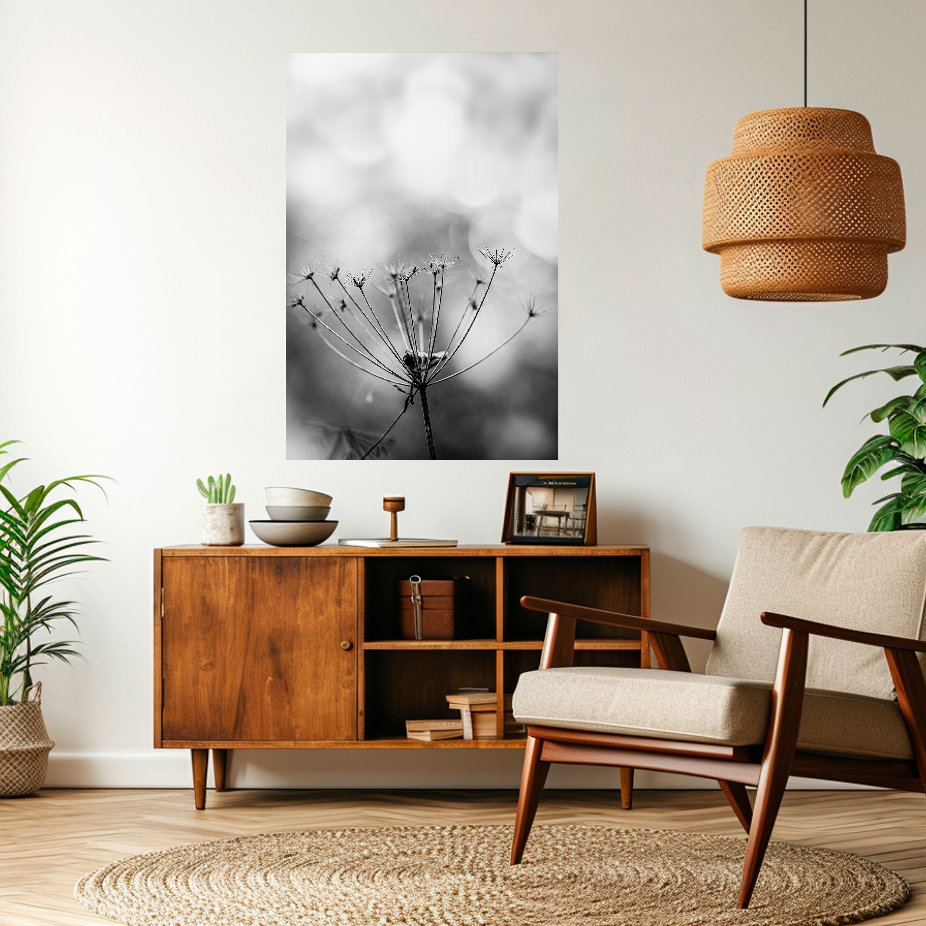 MINIMALIST BLOOM Vertikales Poster zum Abziehen und Aufkleben