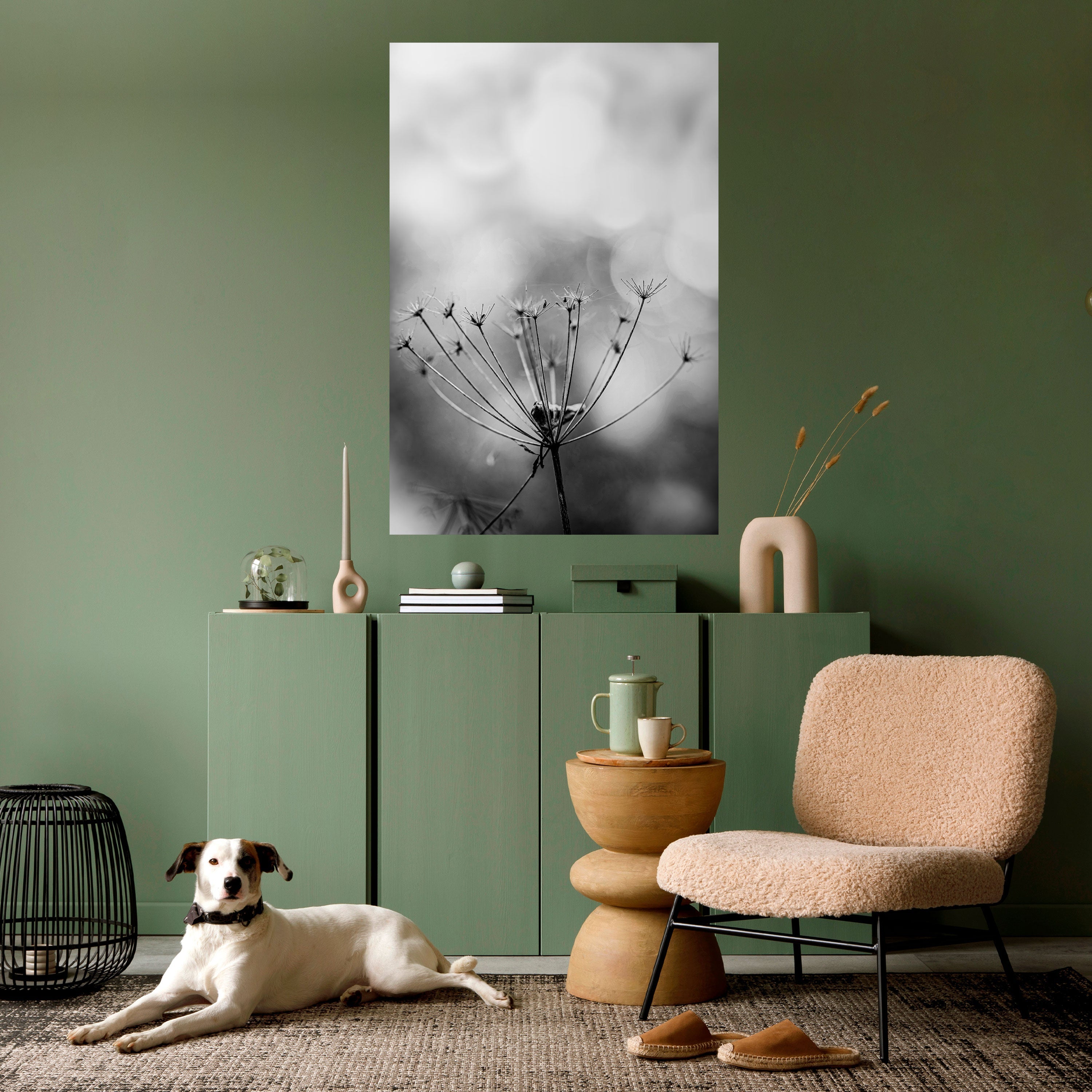 MINIMALIST BLOOM Vertikales Poster zum Abziehen und Aufkleben