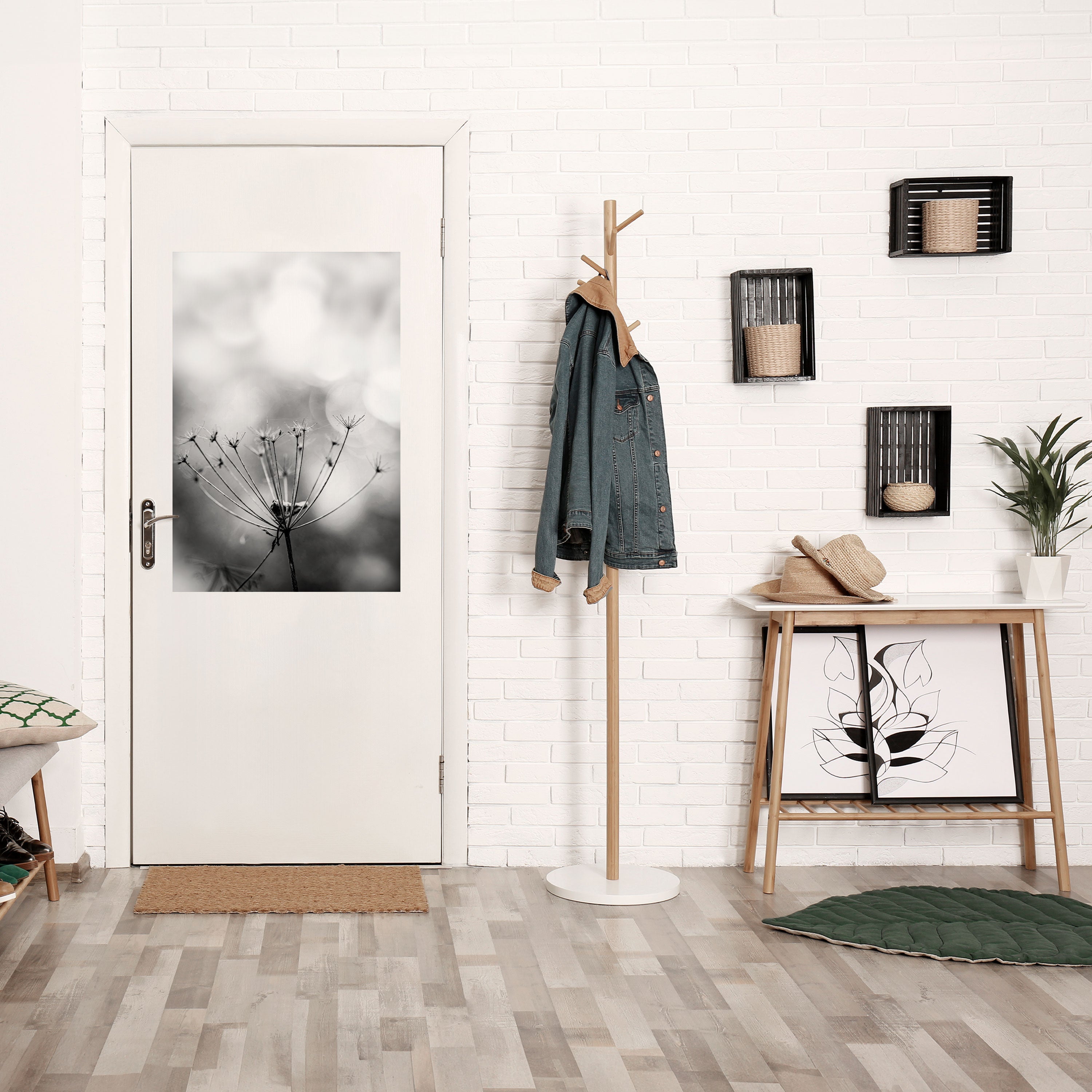 MINIMALIST BLOOM Vertikales Poster zum Abziehen und Aufkleben