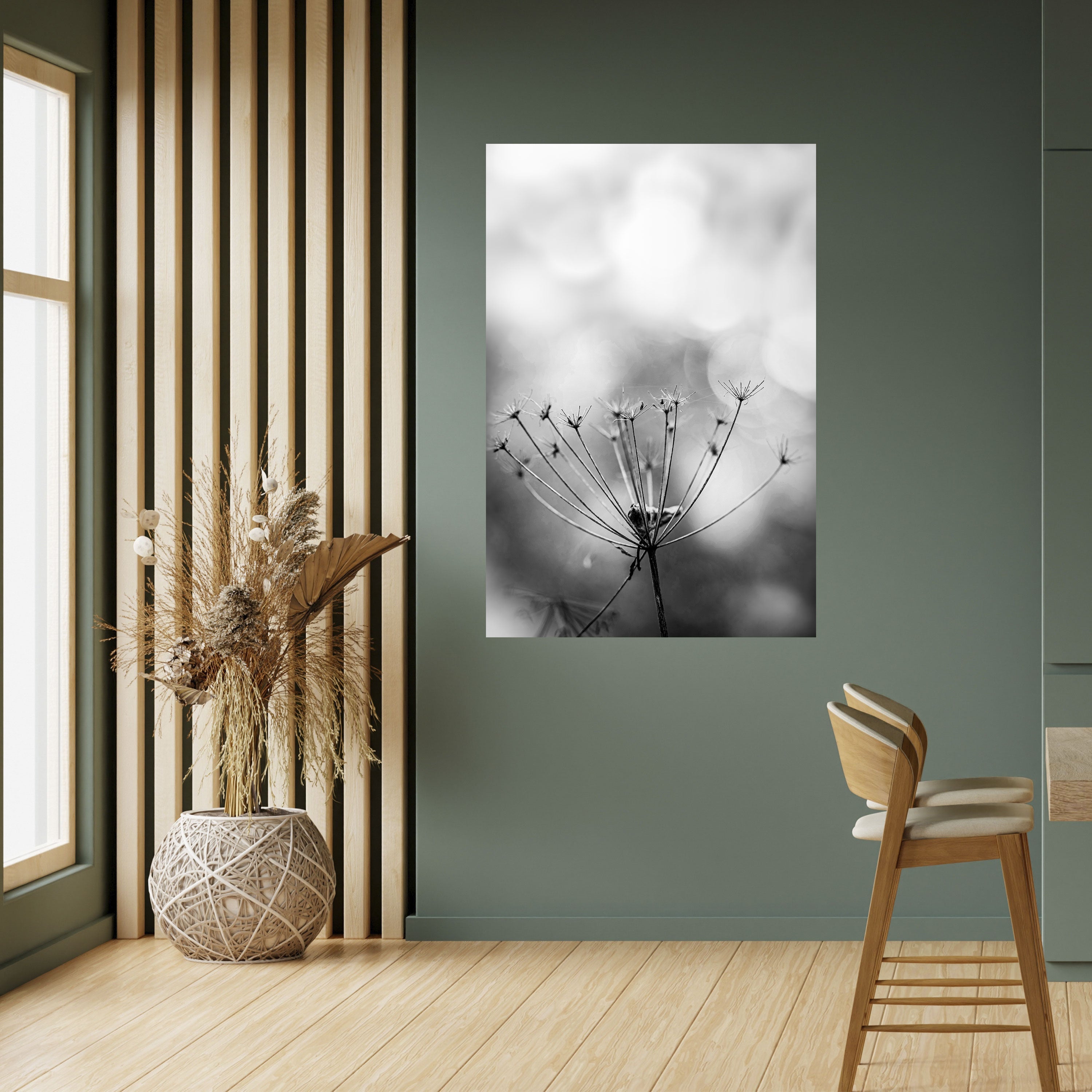 MINIMALIST BLOOM Vertikales Poster zum Abziehen und Aufkleben