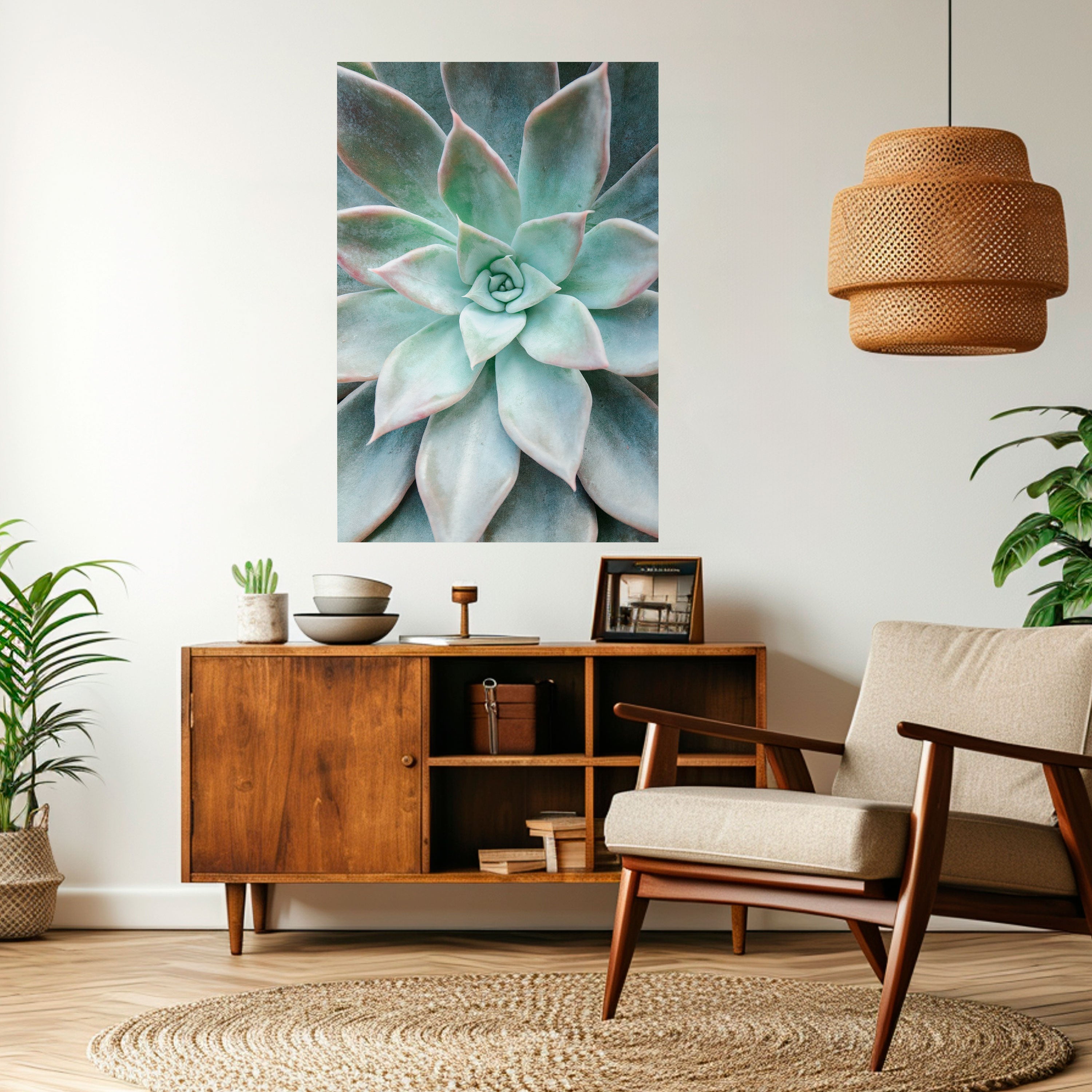 GEOMETRIC GARDEN MAGIC Vertikales Poster zum Abziehen und Aufkleben