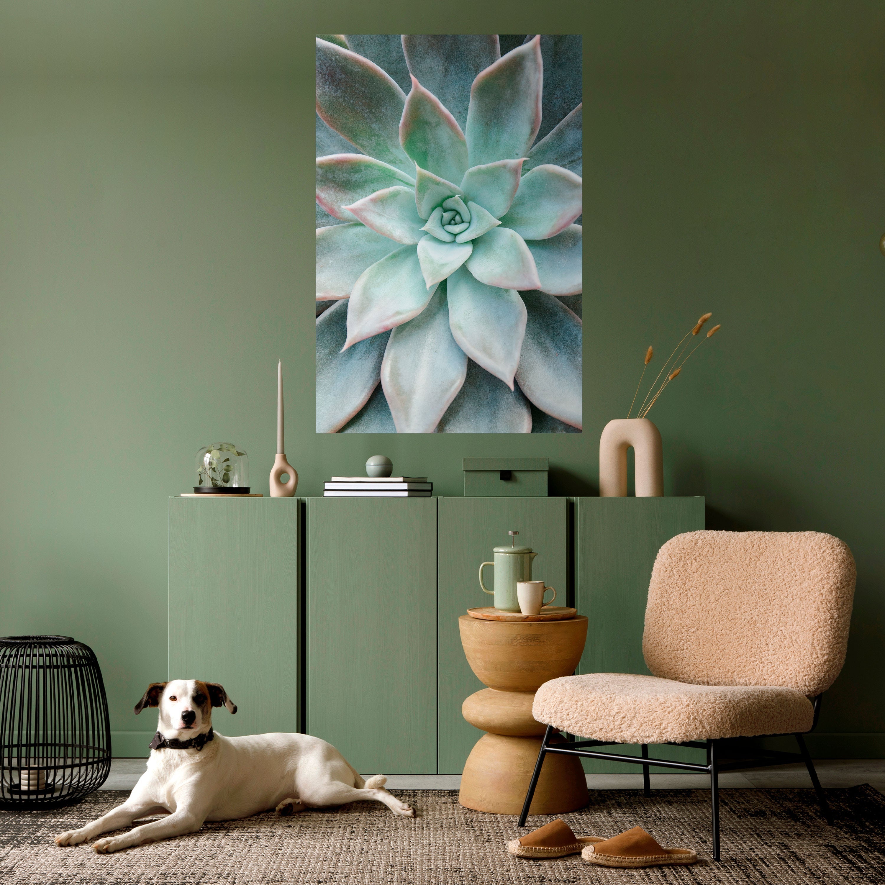 GEOMETRIC GARDEN MAGIC Vertikales Poster zum Abziehen und Aufkleben