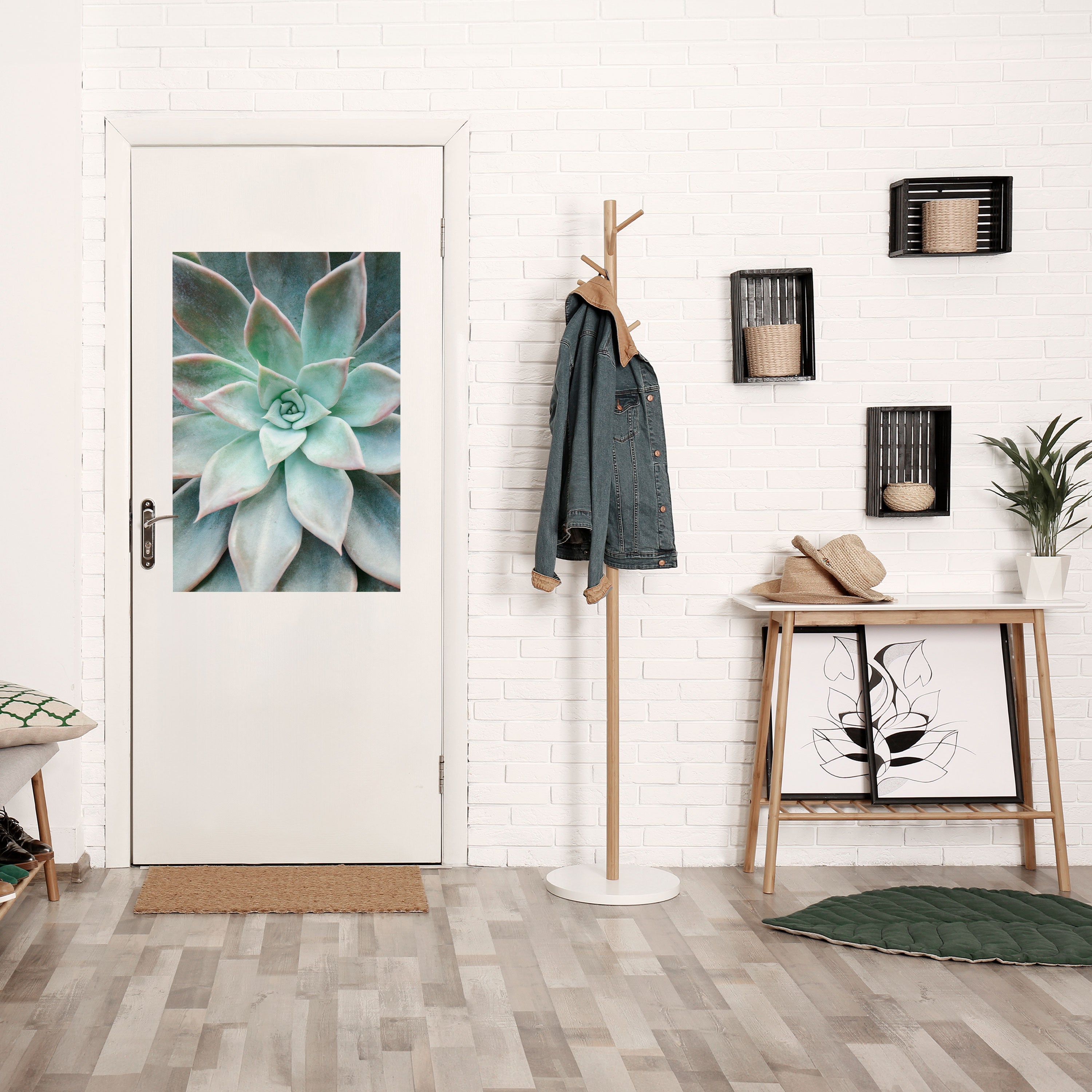 GEOMETRIC GARDEN MAGIC Vertikales Poster zum Abziehen und Aufkleben