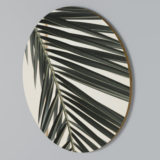 PALM SYMPHONY Rundes Wandbild