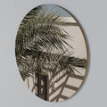 PALM SHADOW DANCE Round Wall Art
