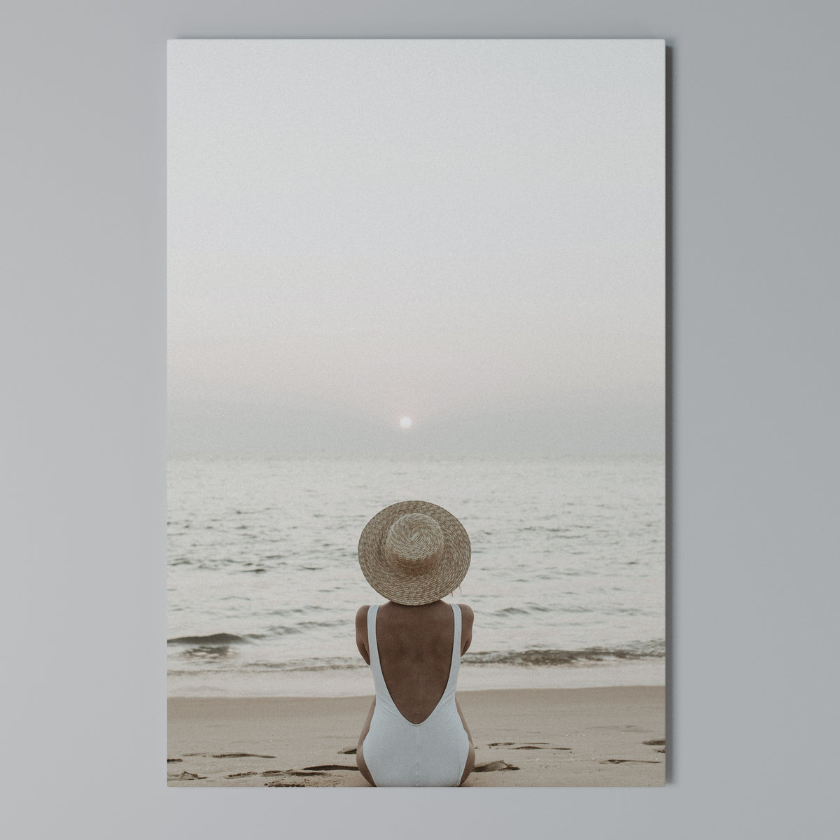 SAND AND SOLITUDE Vertical Canvas Print