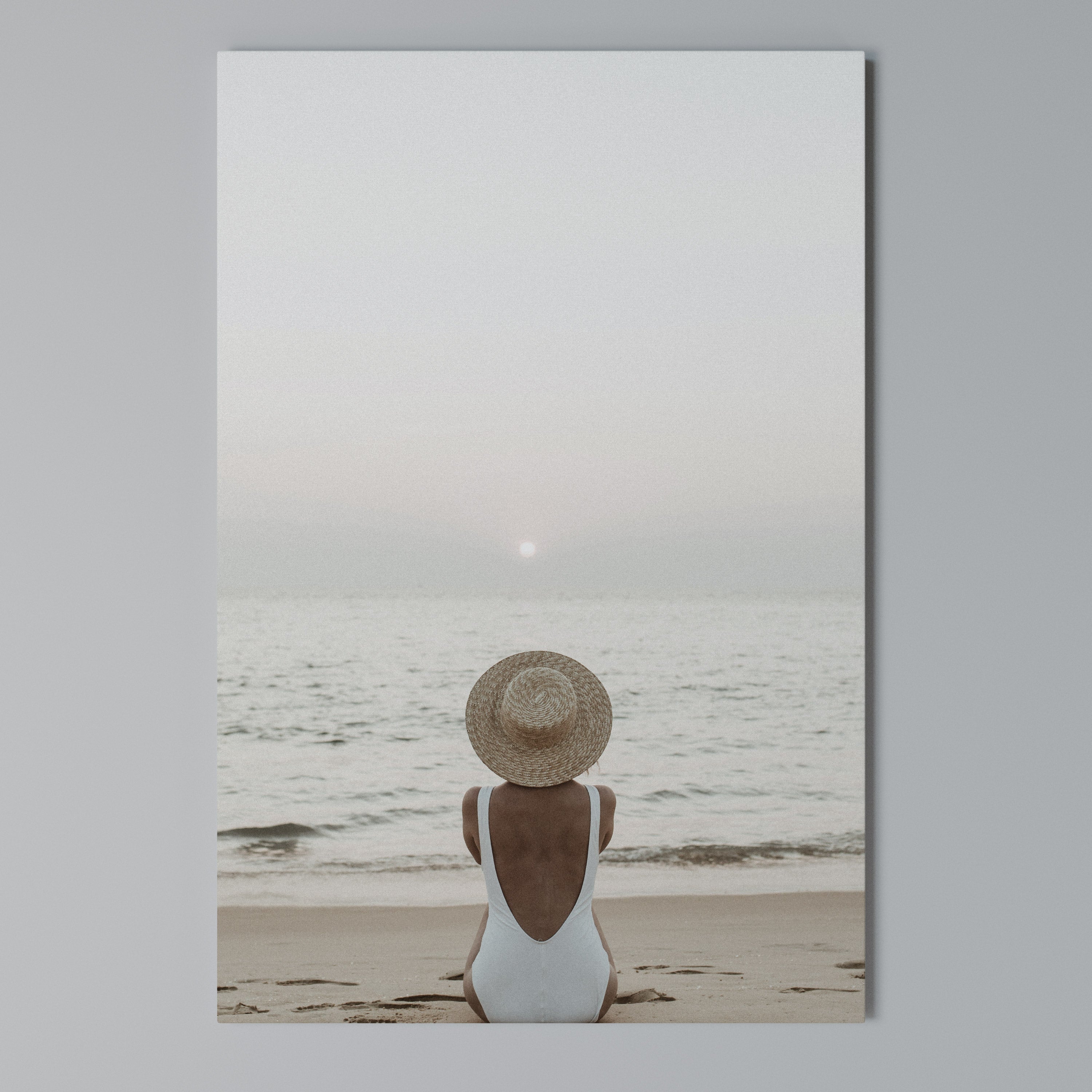 SAND AND SOLITUDE Vertical Canvas Print
