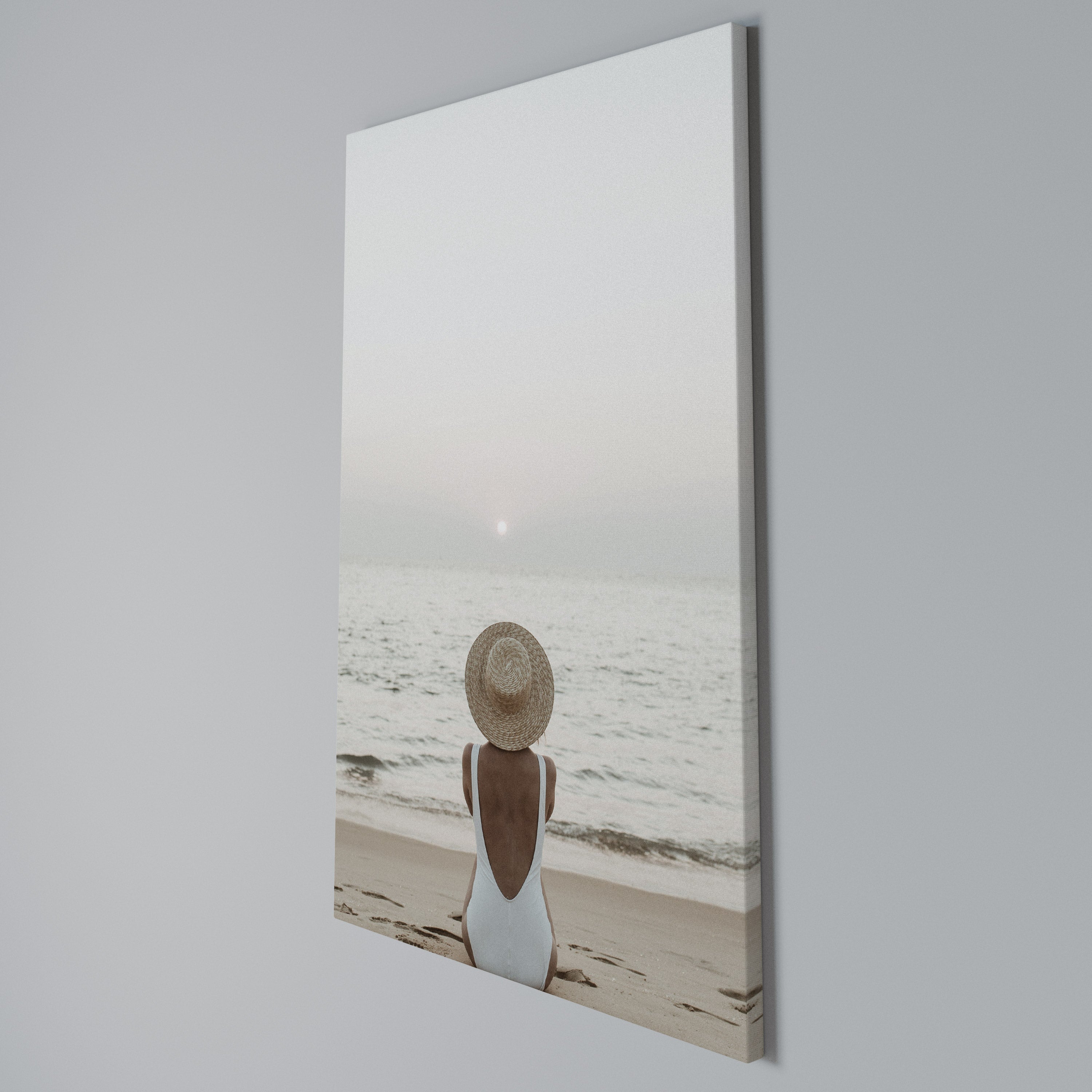 SAND AND SOLITUDE Vertical Canvas Print