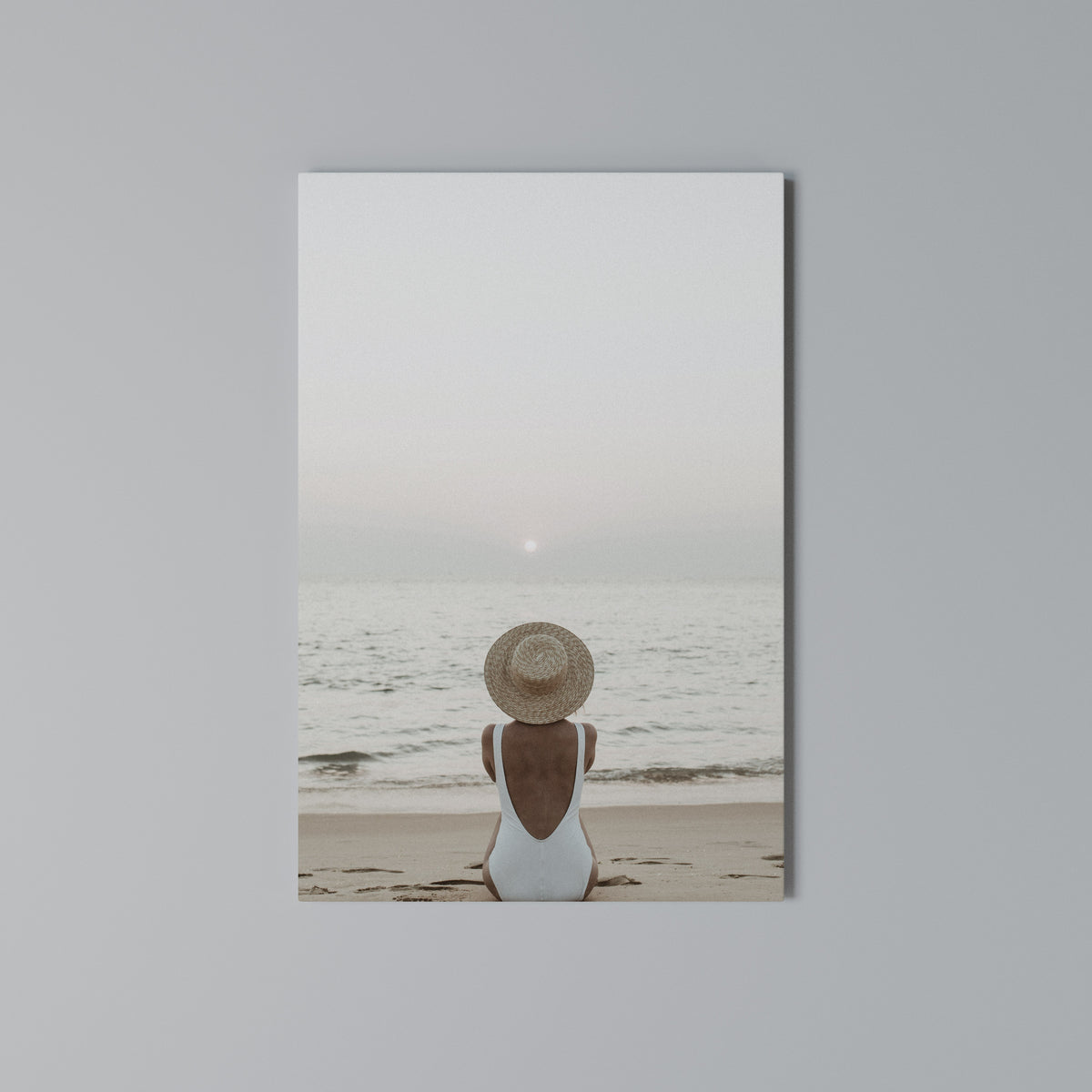 SAND AND SOLITUDE Vertical Canvas Print