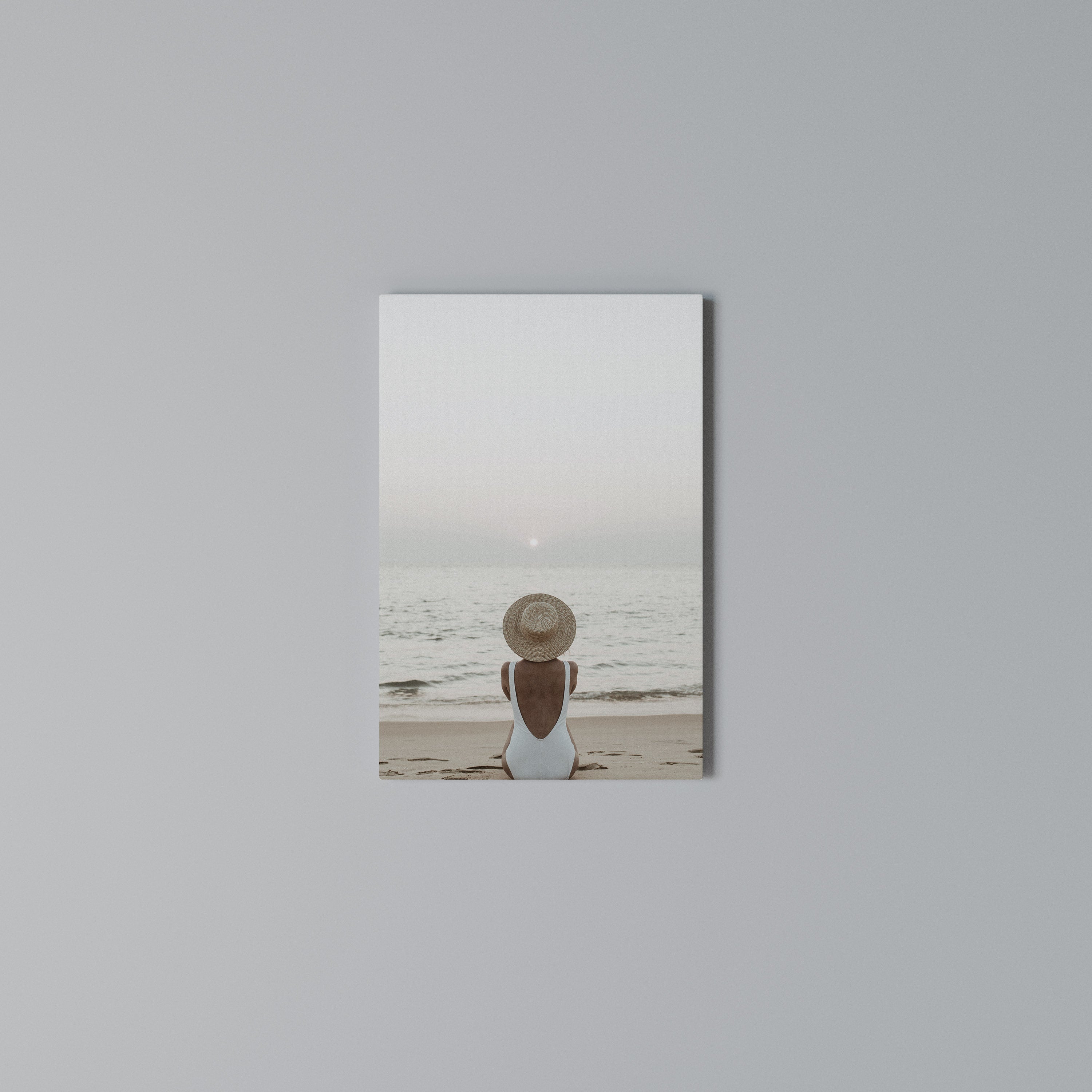 SAND AND SOLITUDE Vertical Canvas Print