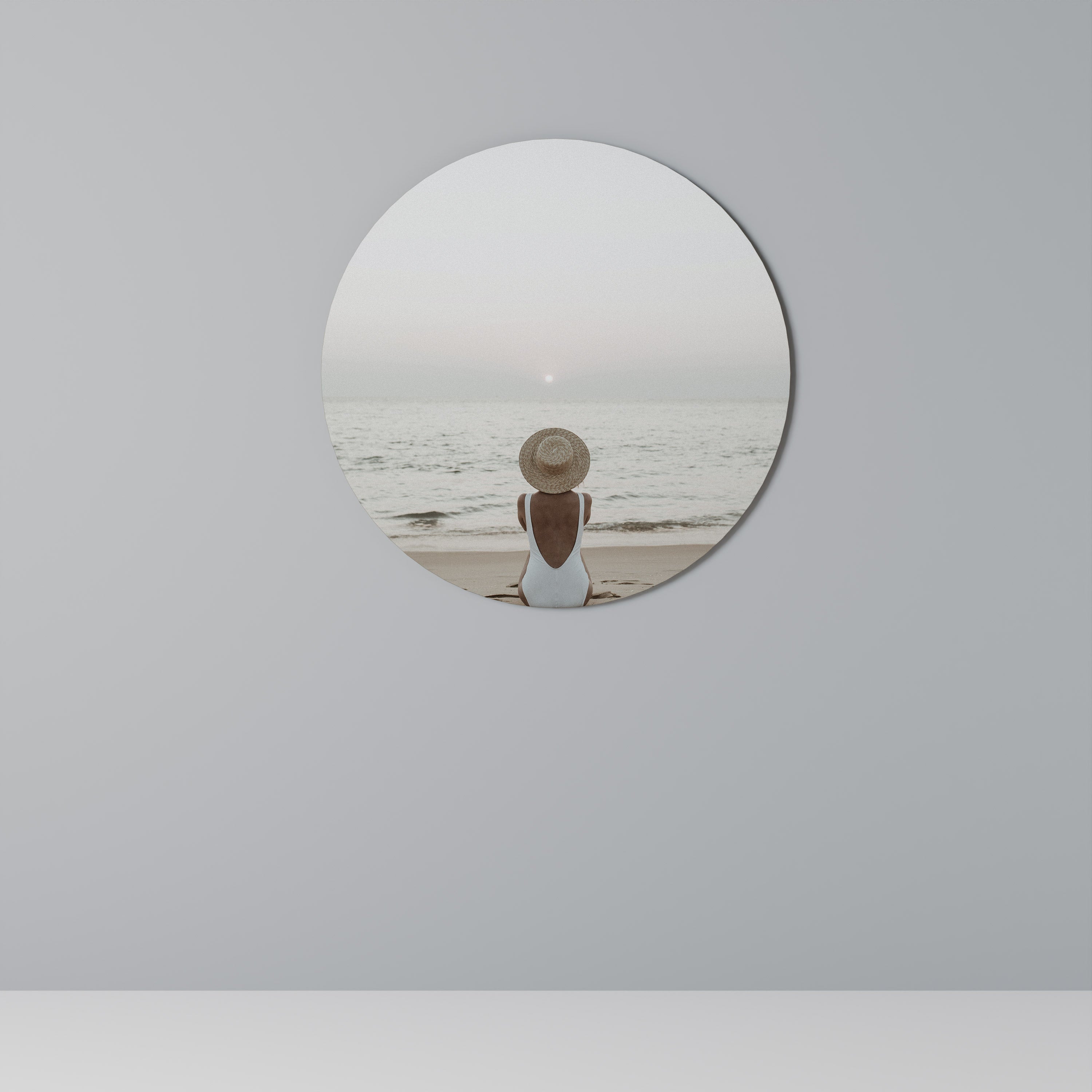 SAND AND SOLITUDE Runde Wanddekoration Ø 69 cm