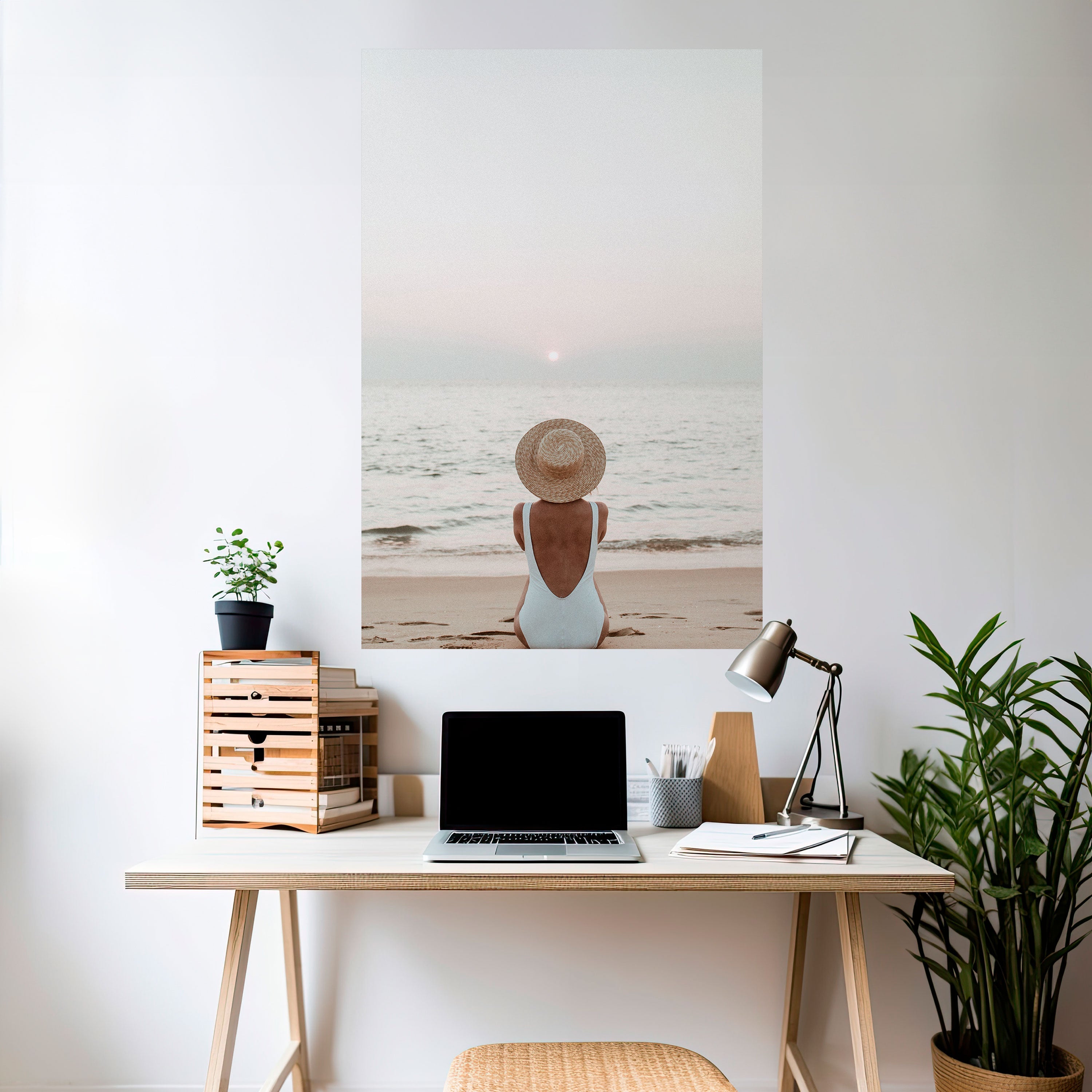 SAND AND SOLITUDE Vertikales Poster zum Abziehen und Aufkleben