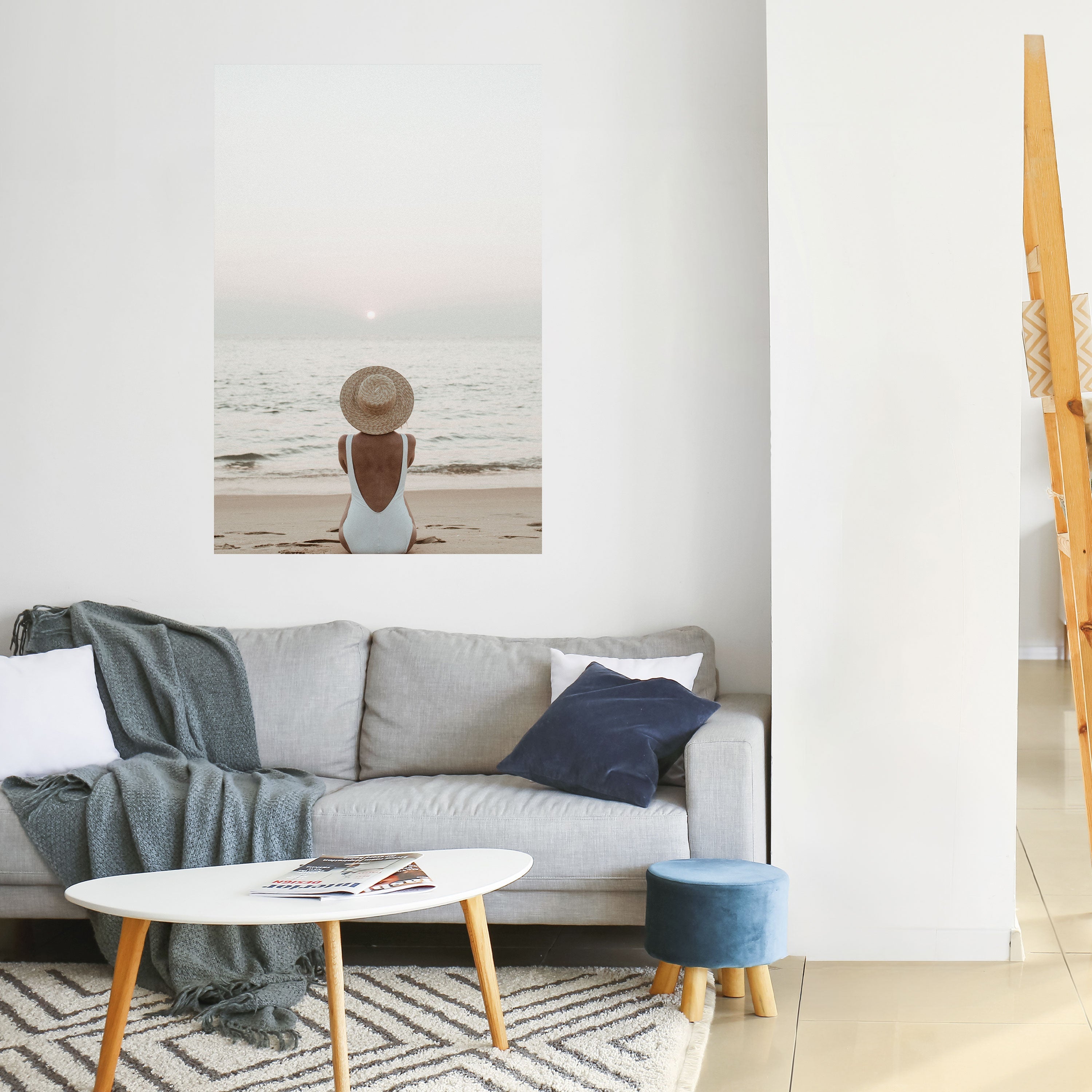 SAND AND SOLITUDE Vertikales Poster zum Abziehen und Aufkleben