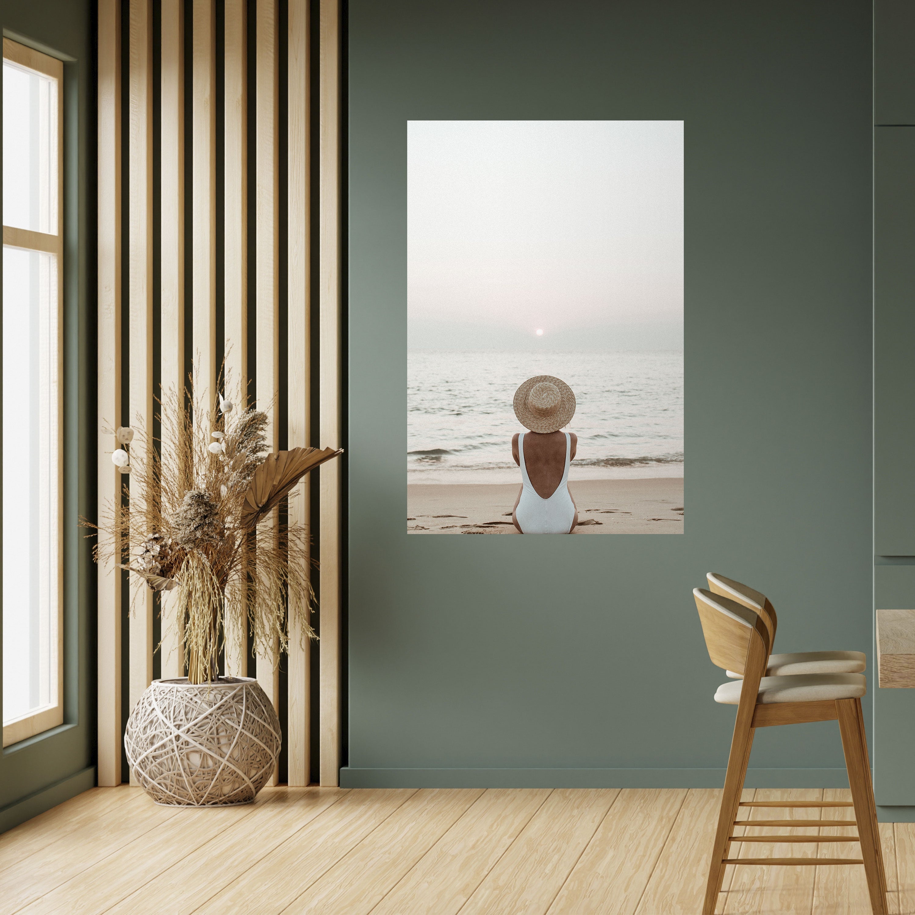 SAND AND SOLITUDE Vertikales Poster zum Abziehen und Aufkleben