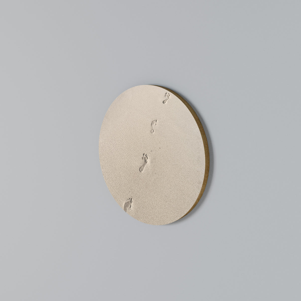 BEACH BOUND PATHWAYS Round Wall Art