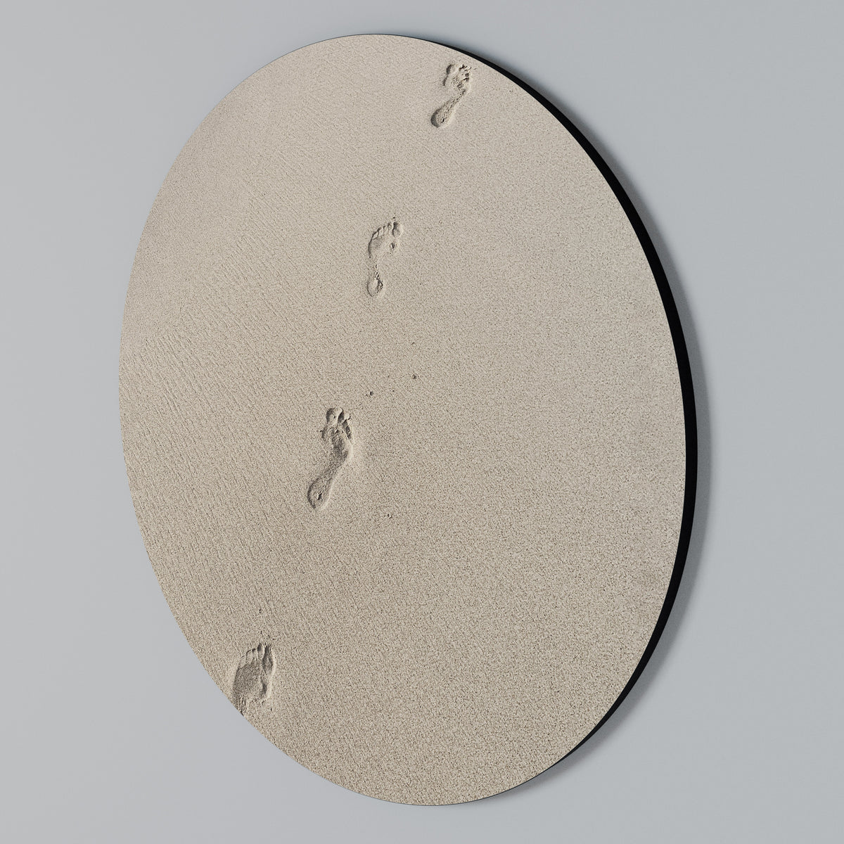 BEACH BOUND PATHWAYS Round Wall Art