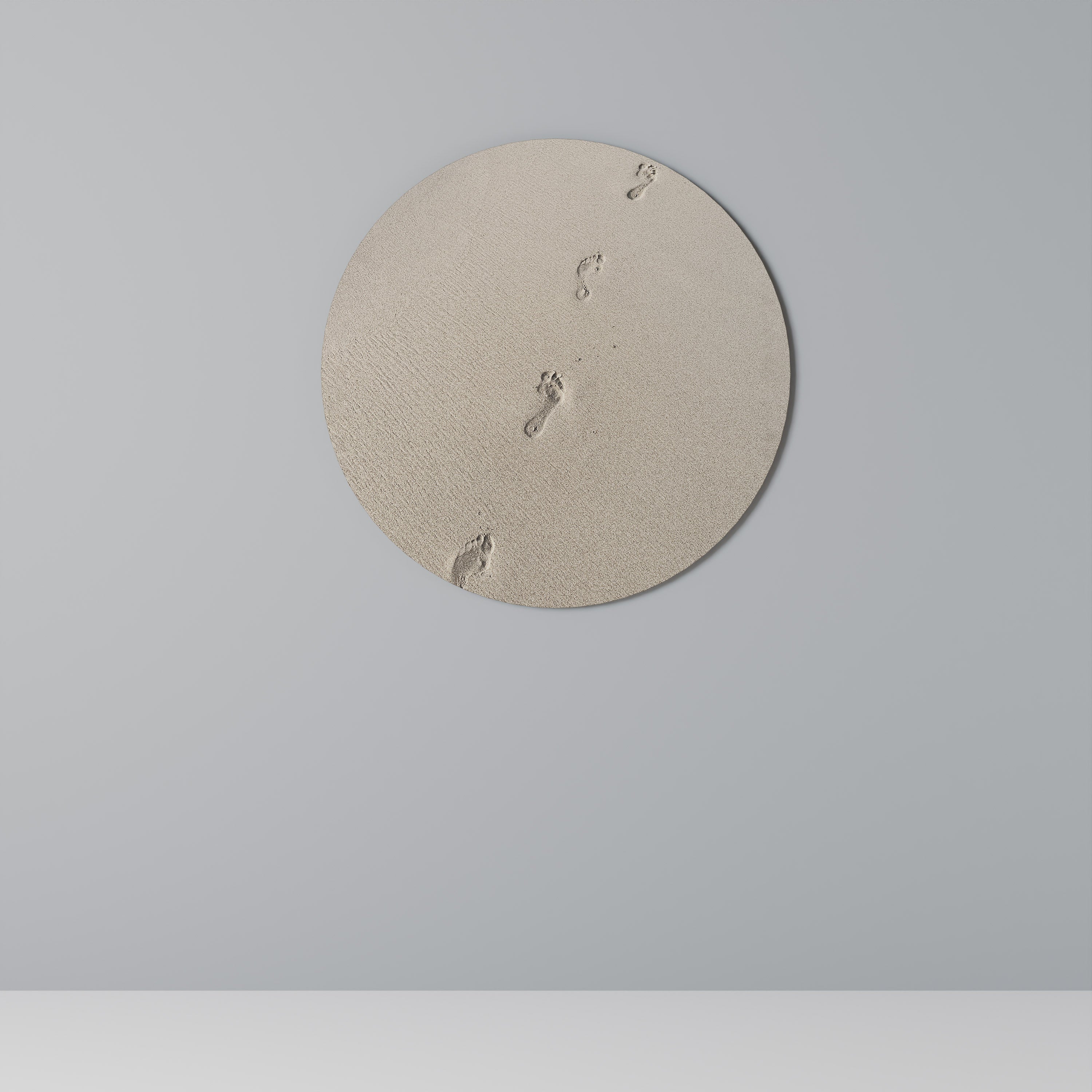 BEACH BOUND PATHWAYS Runde Wanddekoration Ø 69 cm