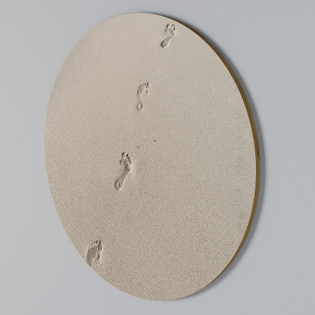 BEACH BOUND PATHWAYS Round Wall Art