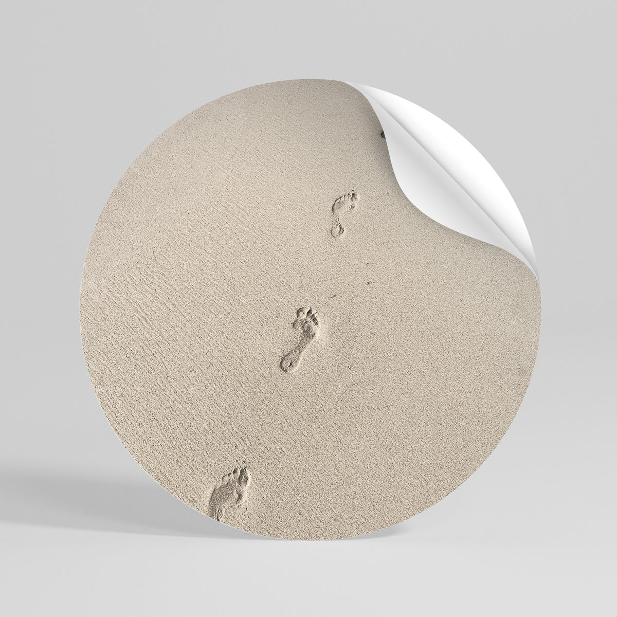BEACH BOUND PATHWAYS Runder Wandsticker zum Abziehen und Aufkleben