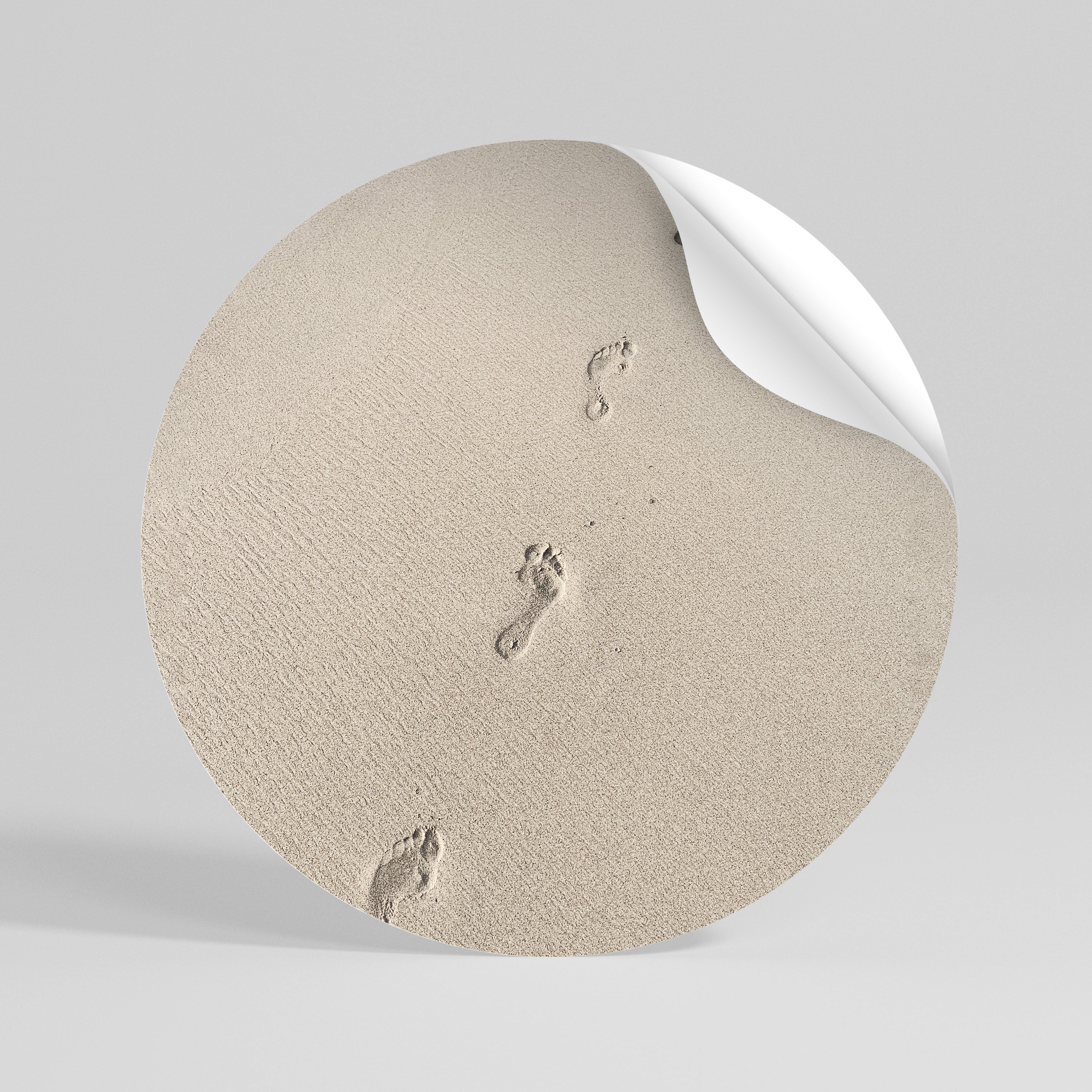 BEACH BOUND PATHWAYS Runder Wandsticker zum Abziehen und Aufkleben