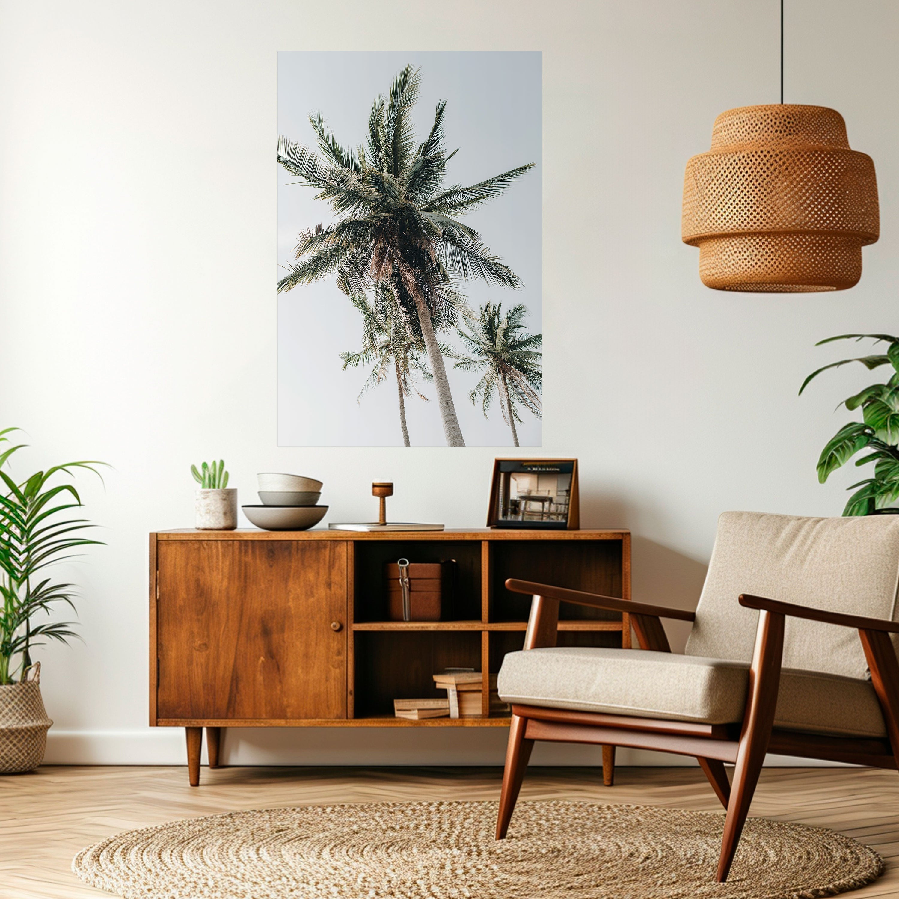 PALM PARADISE SIGHT Vertikales Poster zum Abziehen und Aufkleben