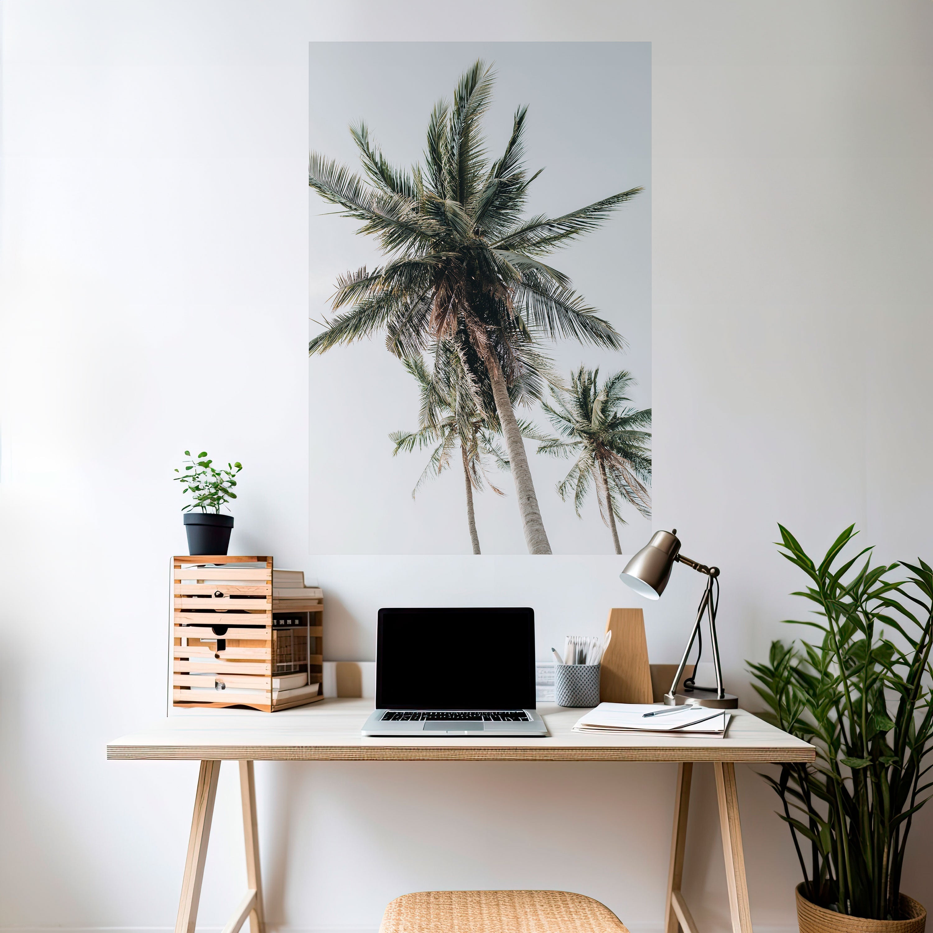 PALM PARADISE SIGHT Vertikales Poster zum Abziehen und Aufkleben