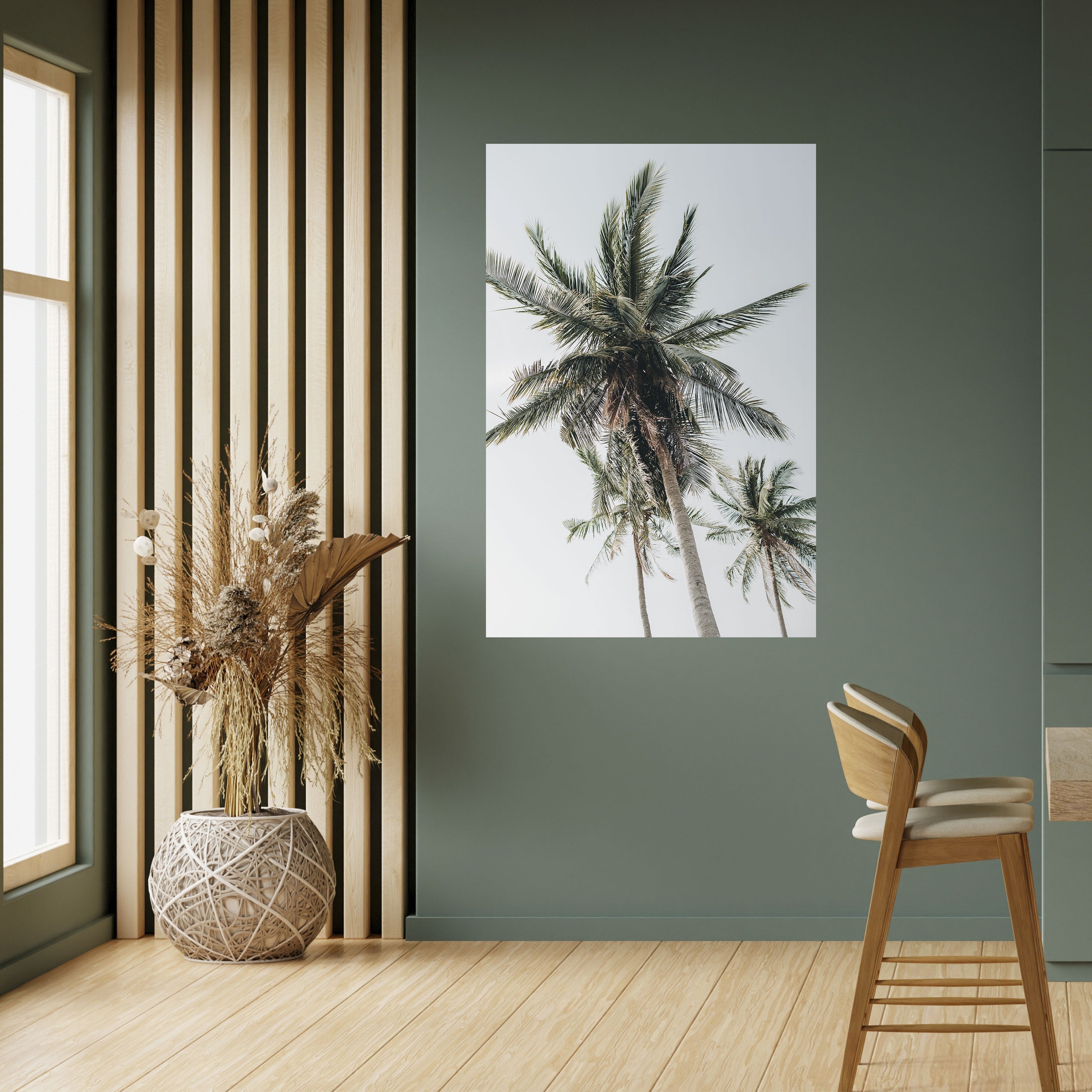 PALM PARADISE SIGHT Vertikales Poster zum Abziehen und Aufkleben
