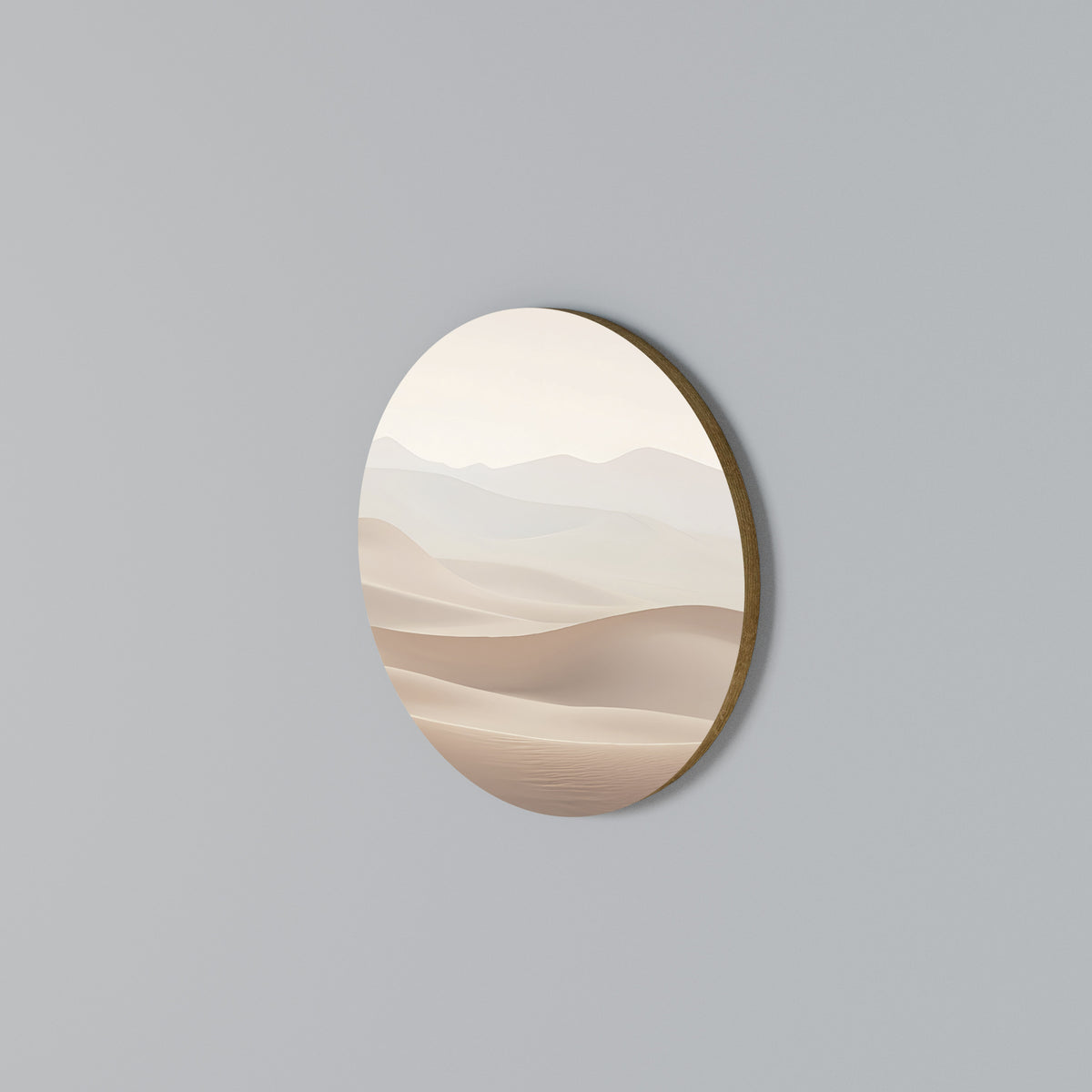 SUBTLE SANDS Round Wall Art