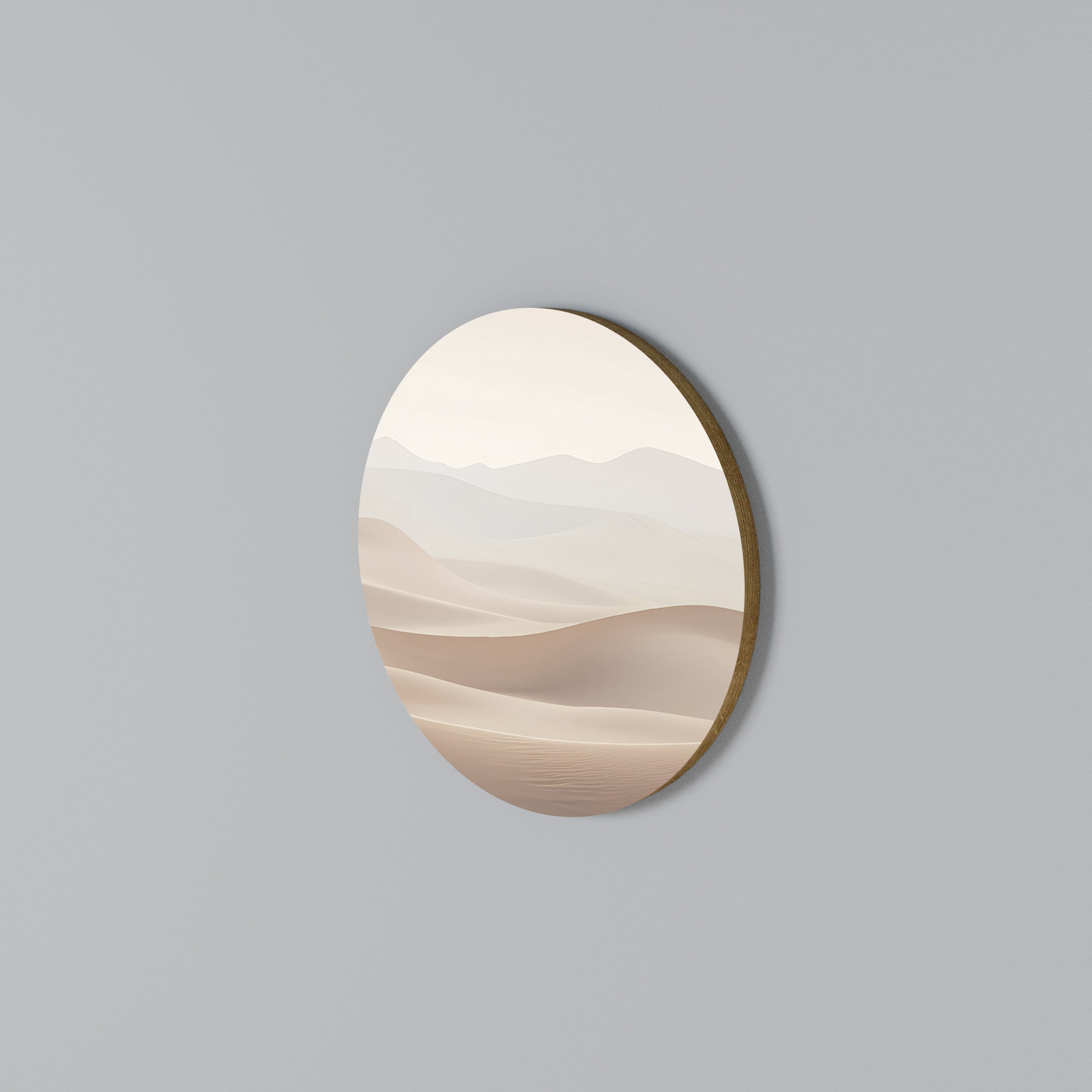 SUBTLE SANDS Round Wall Art