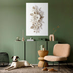 BLUSHING BOUQUET Selbstklebendes Poster - Hochformat