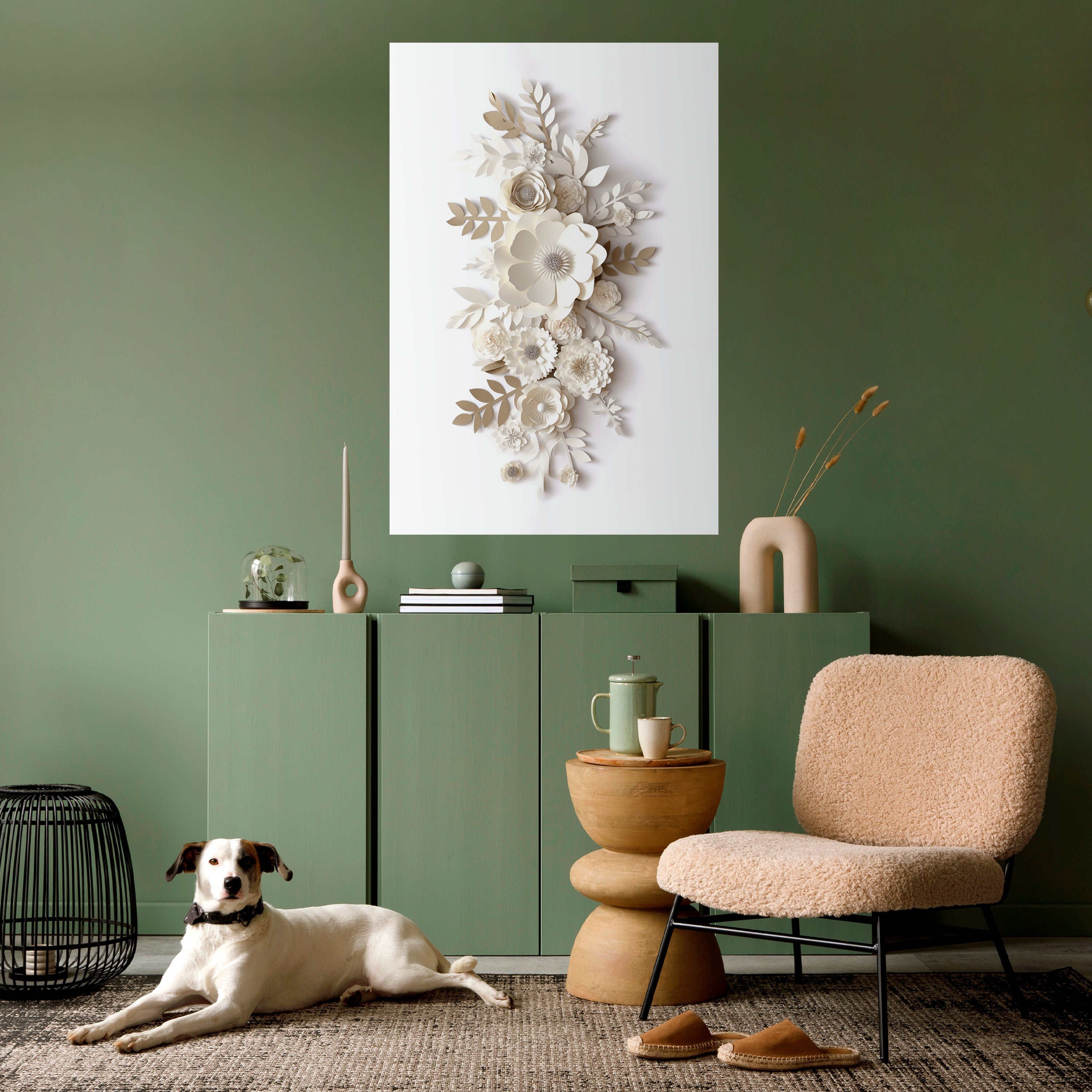 BLUSHING BOUQUET Vertikales Poster zum Abziehen und Aufkleben