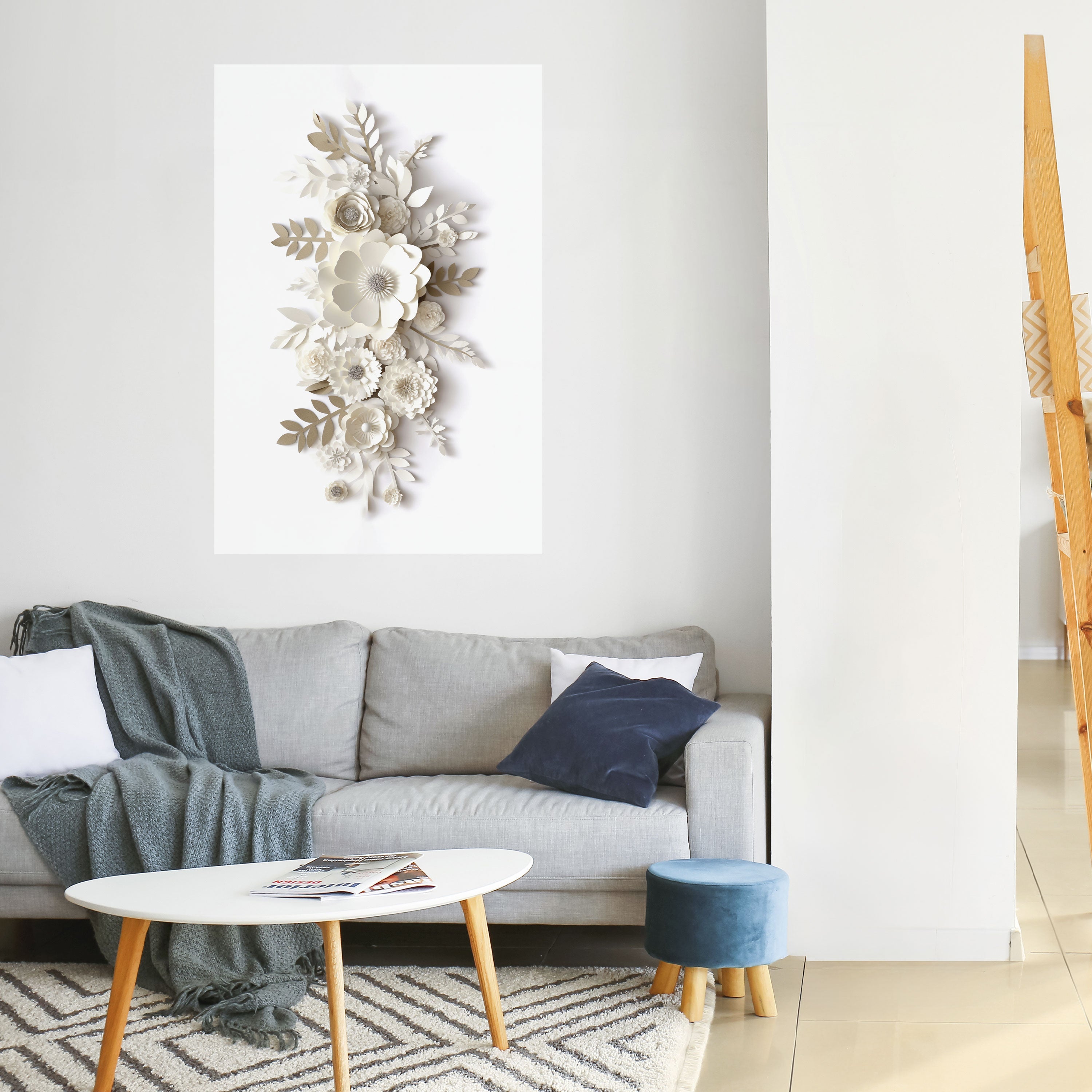 BLUSHING BOUQUET Vertikales Poster zum Abziehen und Aufkleben