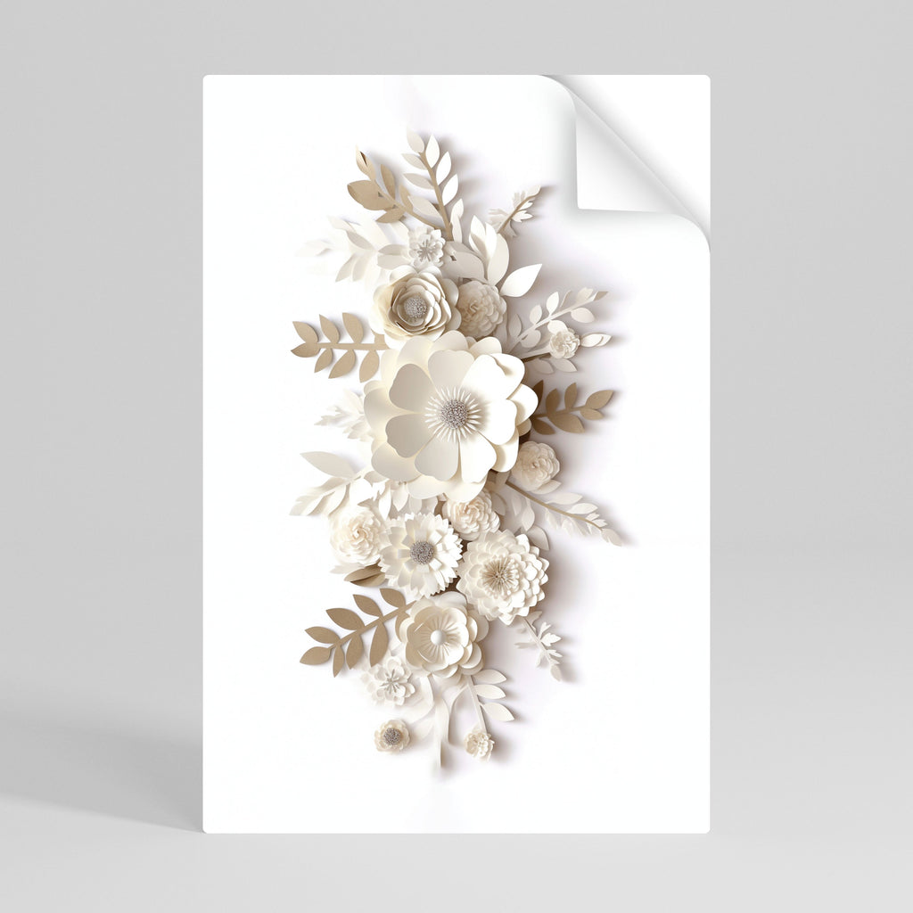 BLUSHING BOUQUET Vertikales Poster zum Abziehen und Aufkleben