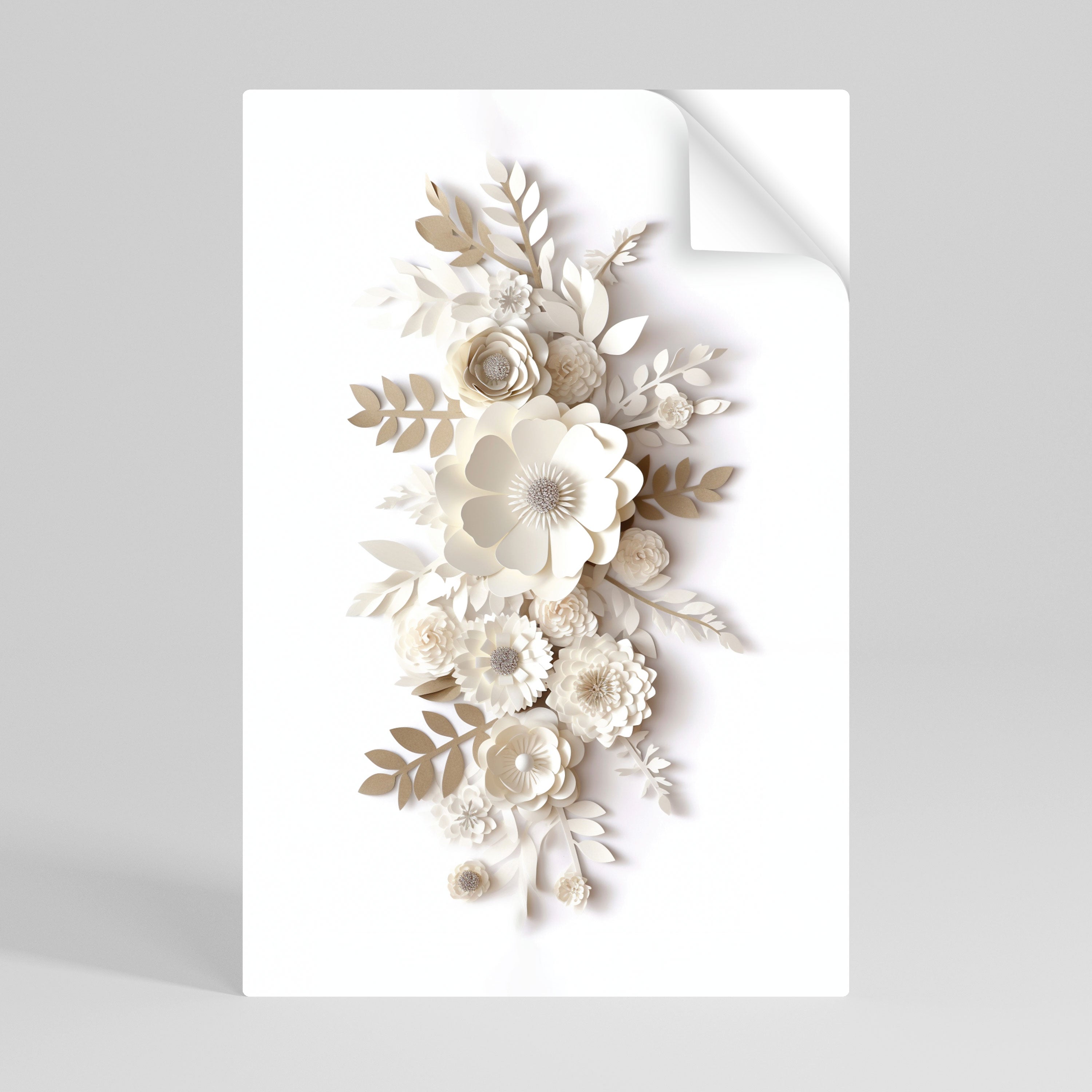 BLUSHING BOUQUET Vertikales Poster zum Abziehen und Aufkleben