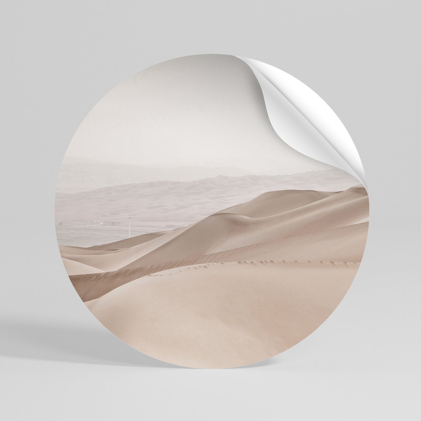 TRANQUIL TIDES Runder Wandsticker zum Abziehen und Aufkleben