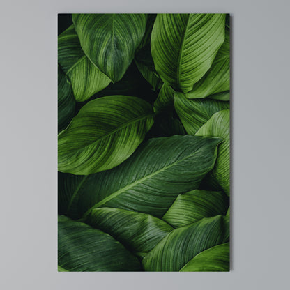 VIBRANT LEAFY EMBRACE Vertical Canvas Print